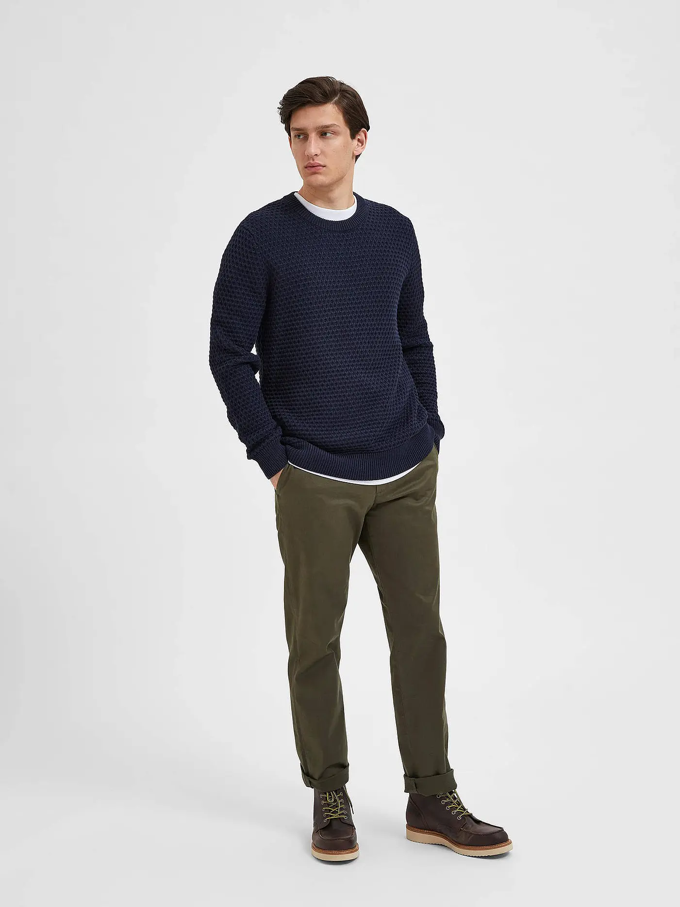 SELECTED | Pullover | grau