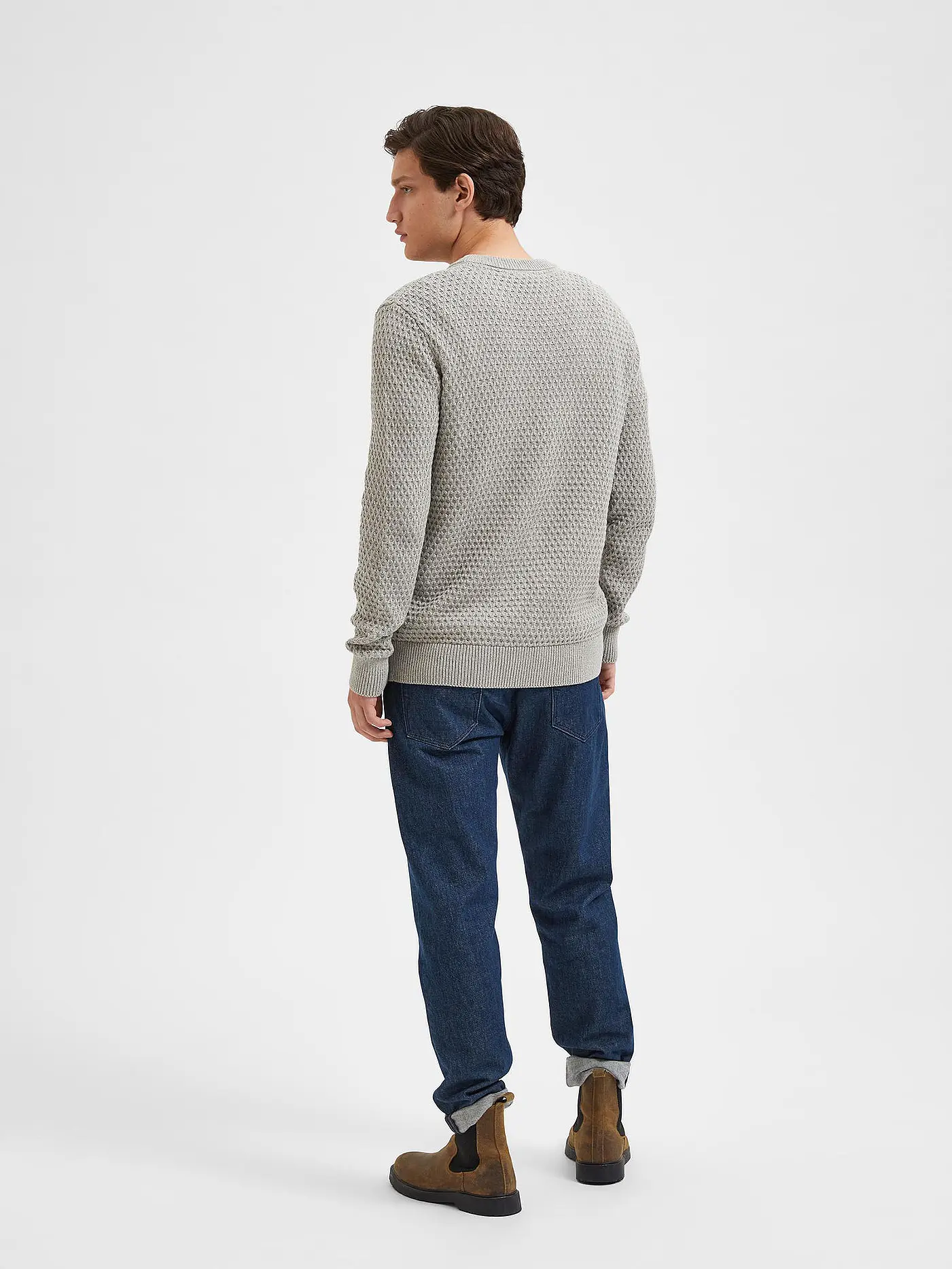 SELECTED | Pullover | grau
