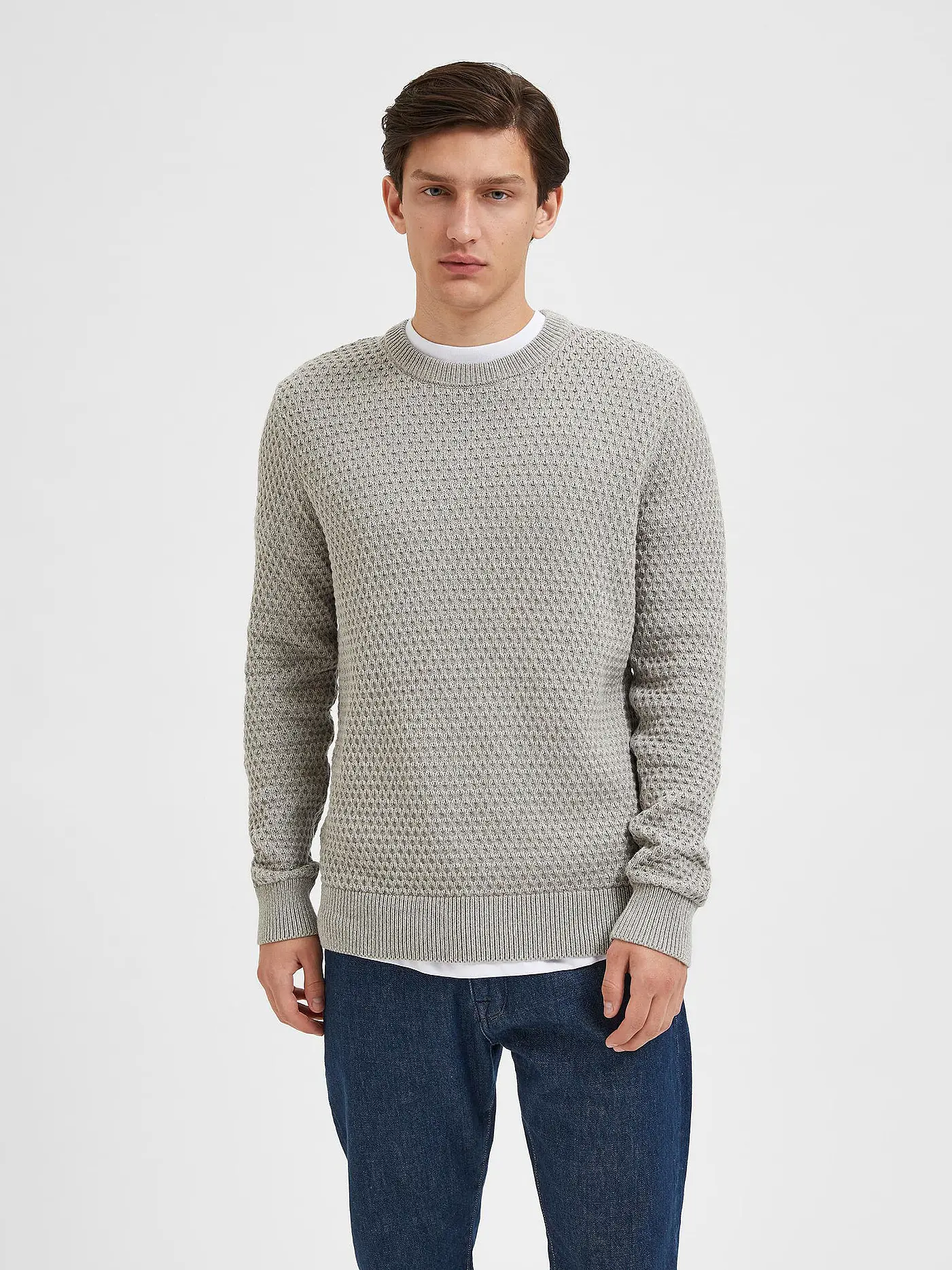 SELECTED | Pullover | grau
