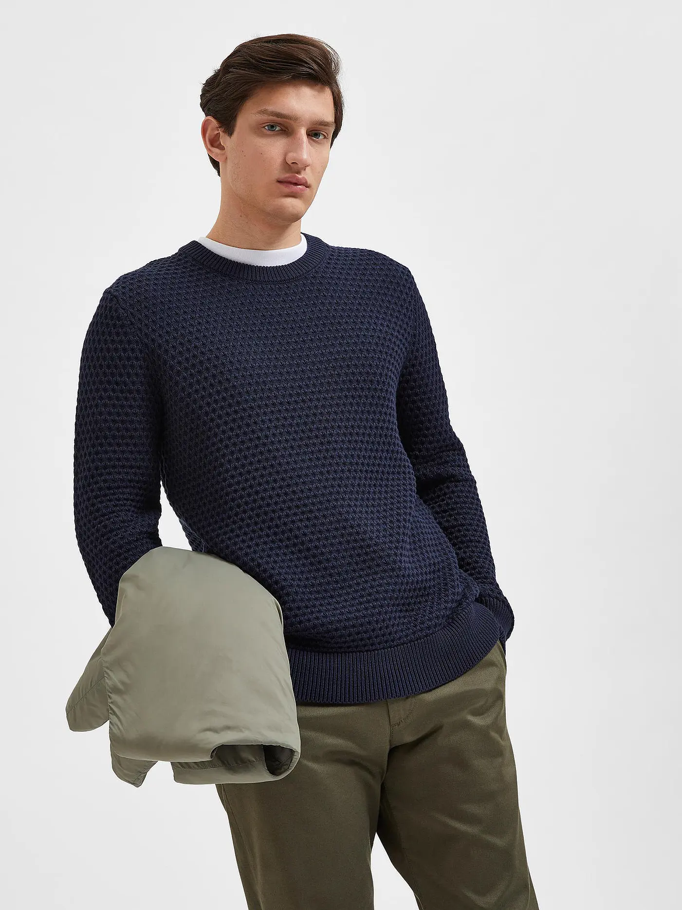 SELECTED | Pullover | grau