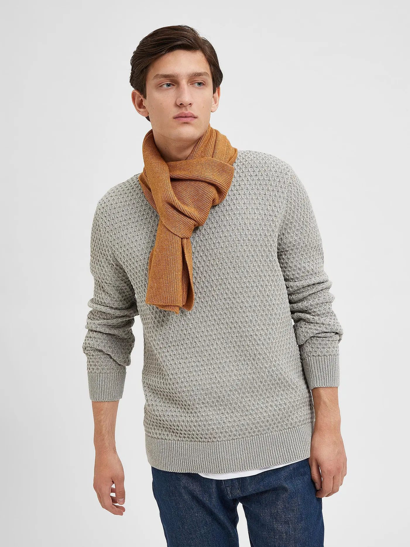 SELECTED | Pullover | grau
