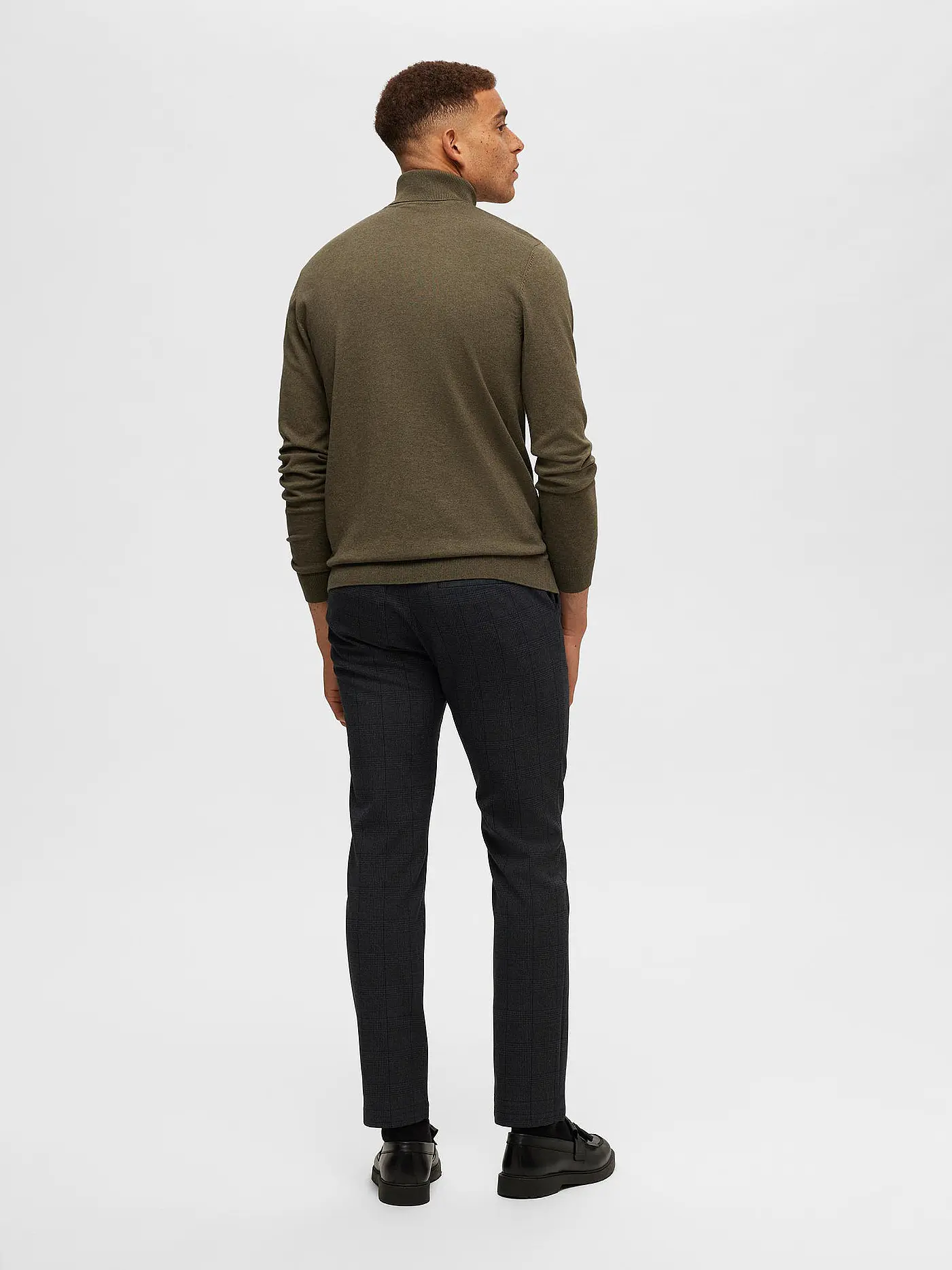 SELECTED | Rollkragenpullover SLHBERG | olive