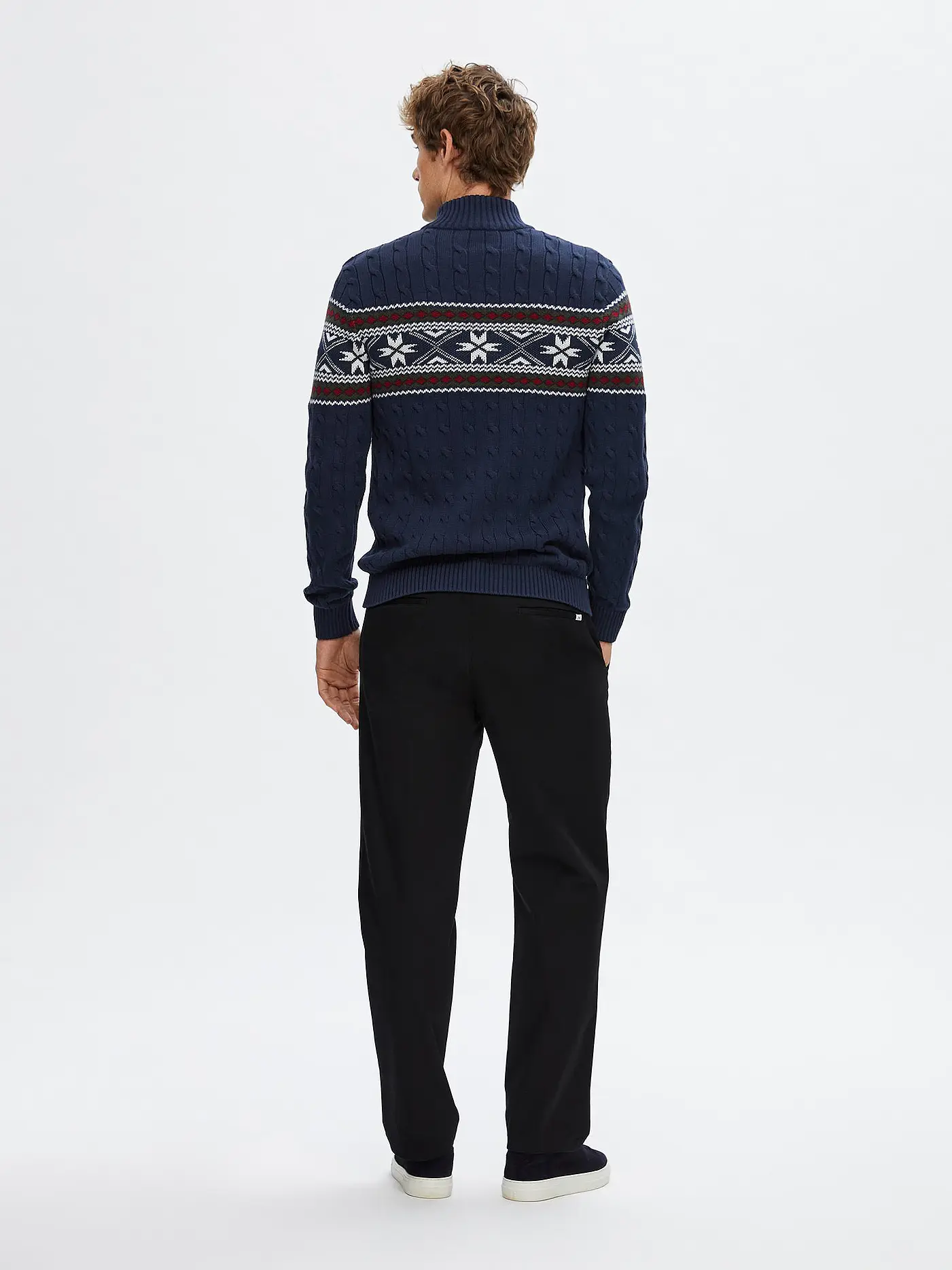 SELECTED | Rollkragenpullover SLHFLAKE | blau