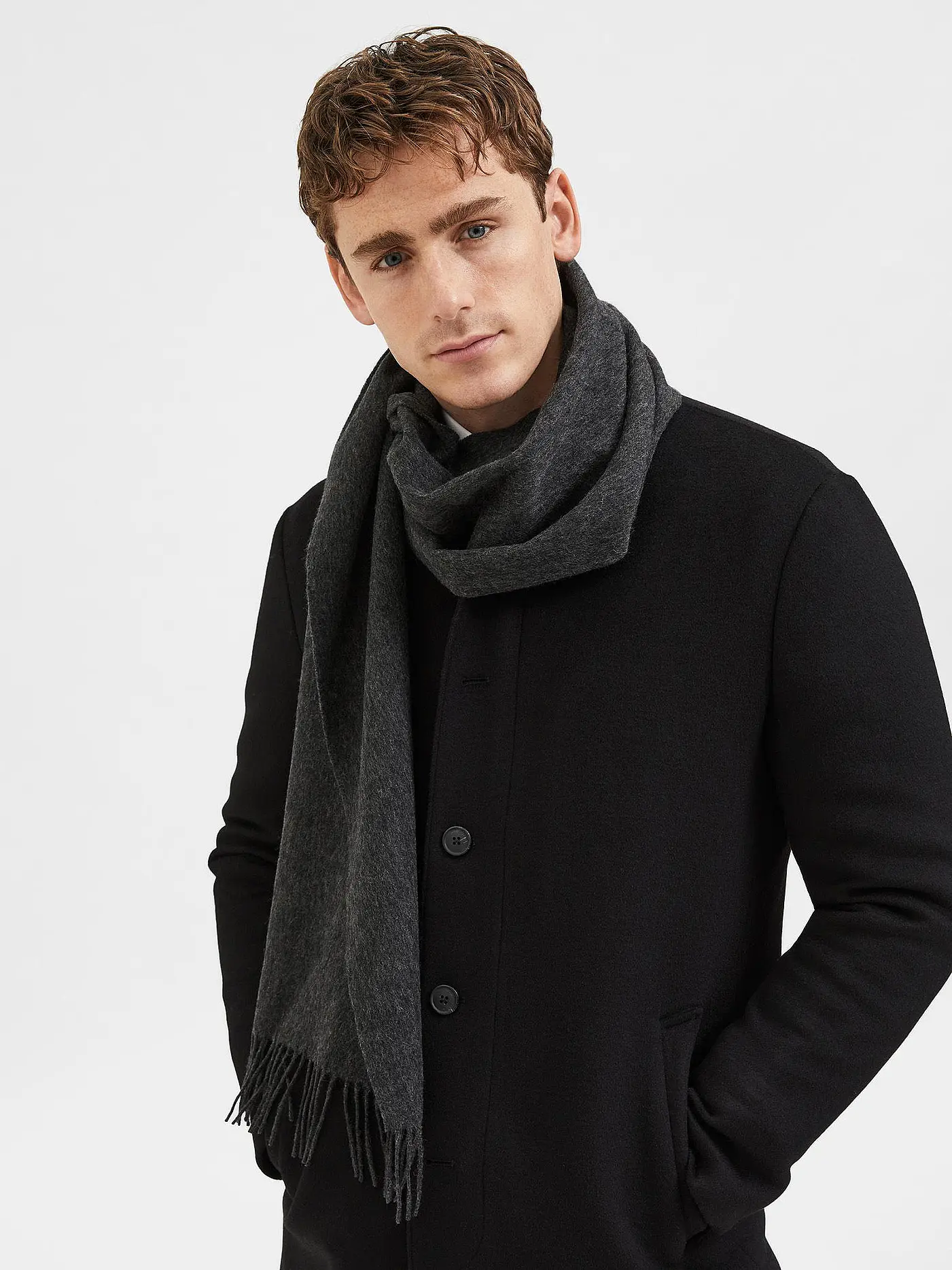 SELECTED | Schal SLHTOPE | grau