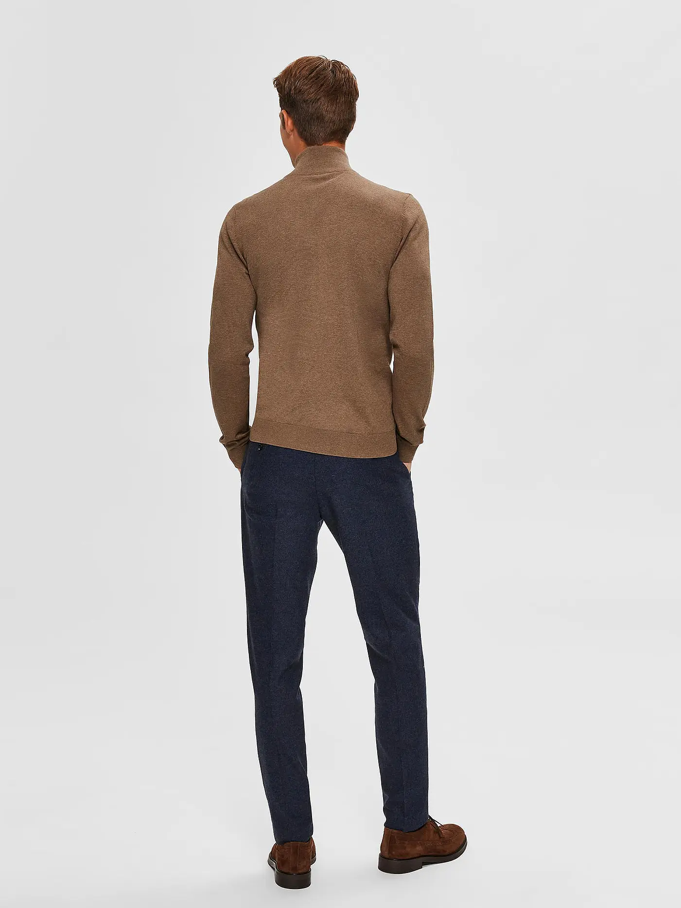 SELECTED | Strickjacke  | braun