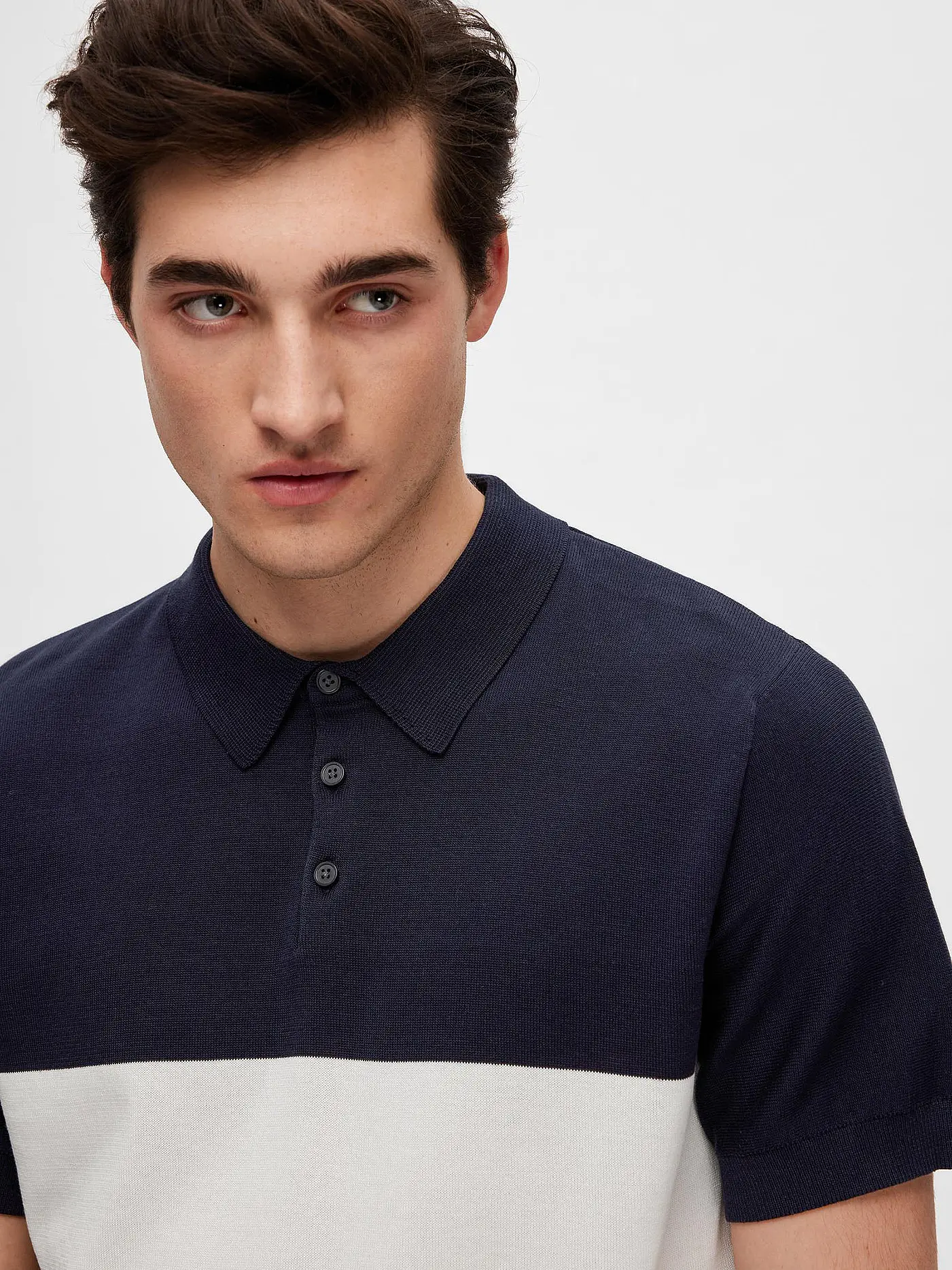 SELECTED | Strickpolo SLHMATTIS | beige