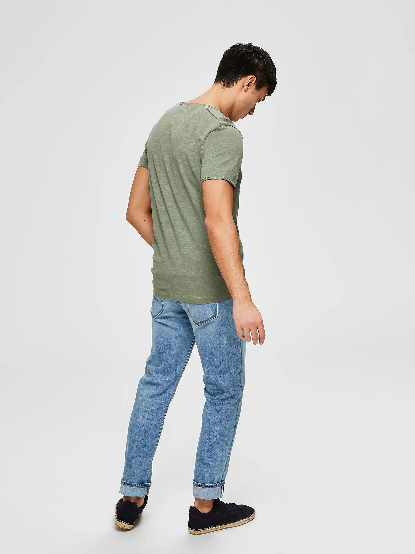 SELECTED | T-Shirt Regular Fit  | olive