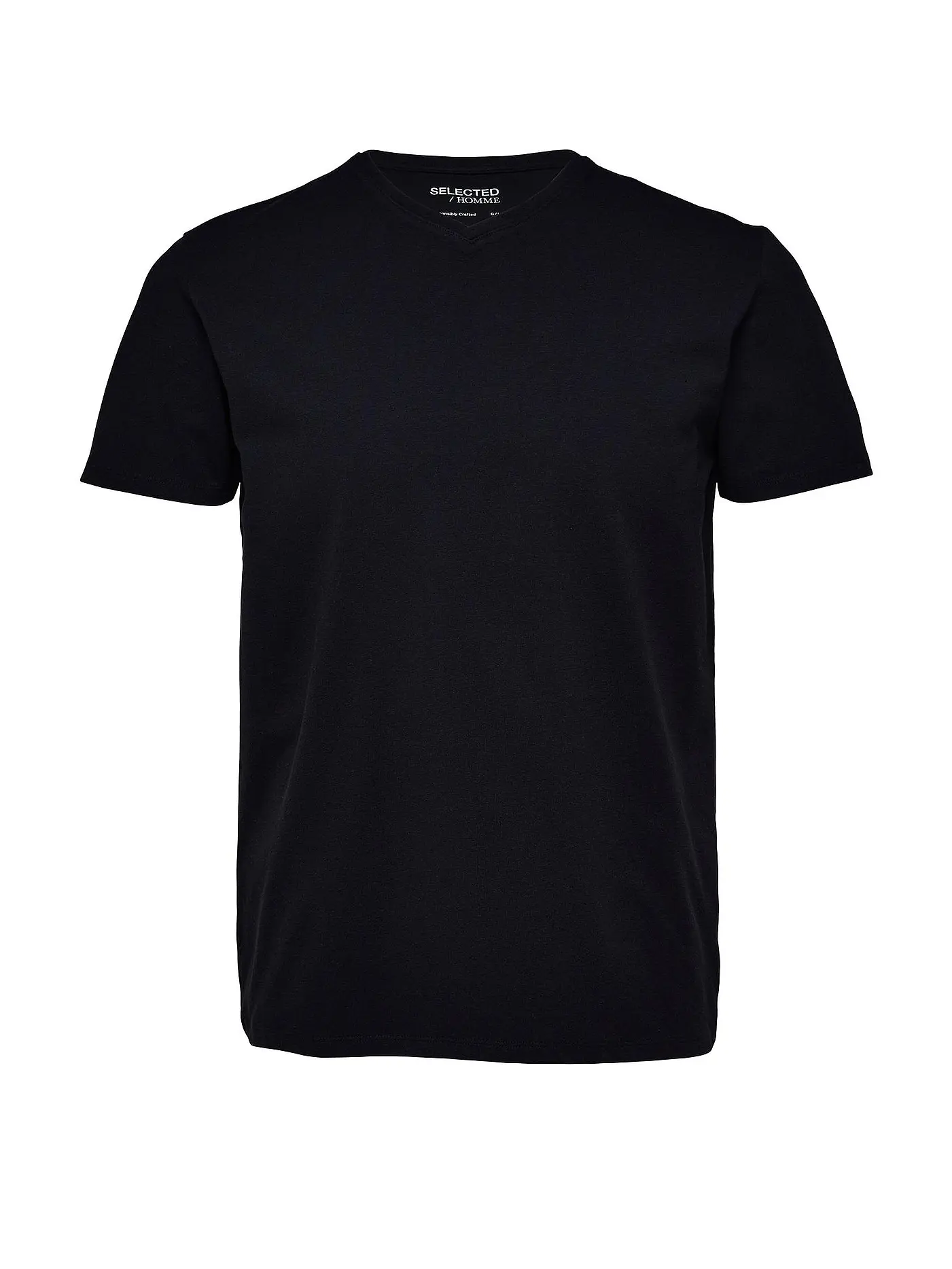SELECTED | T-Shirt SLHAEL  | schwarz
