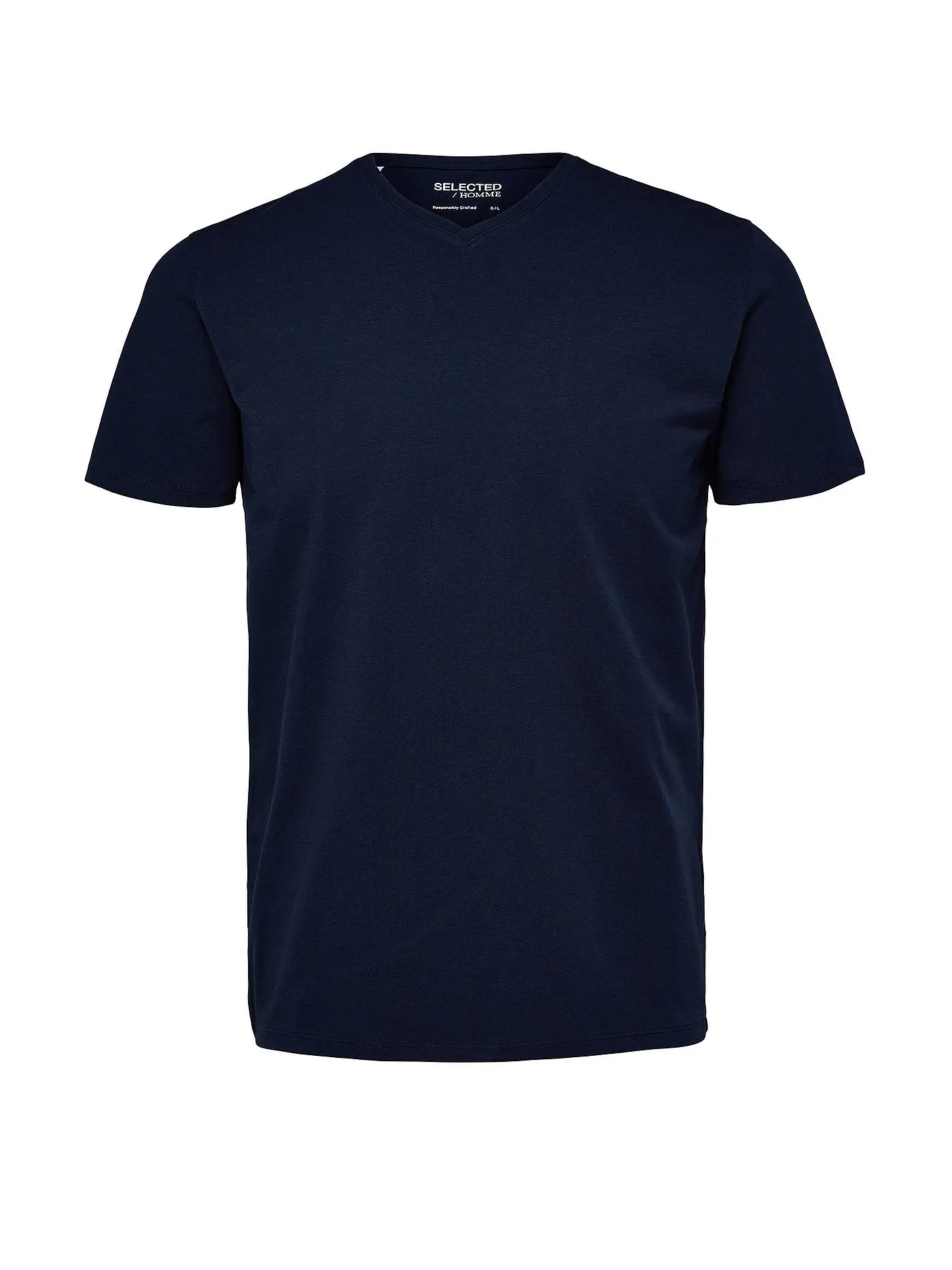 SELECTED | T-Shirt SLHAEL  | blau