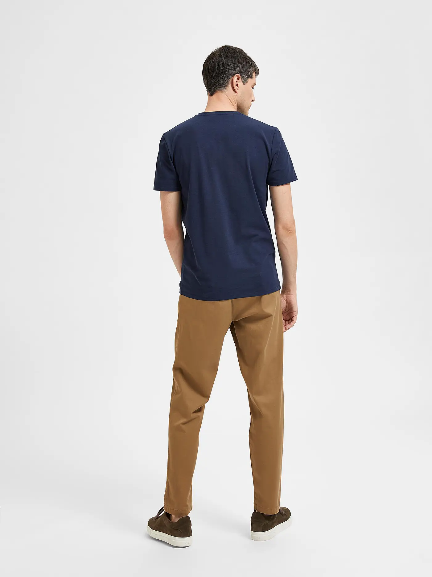 SELECTED | T-Shirt SLHAEL  | blau