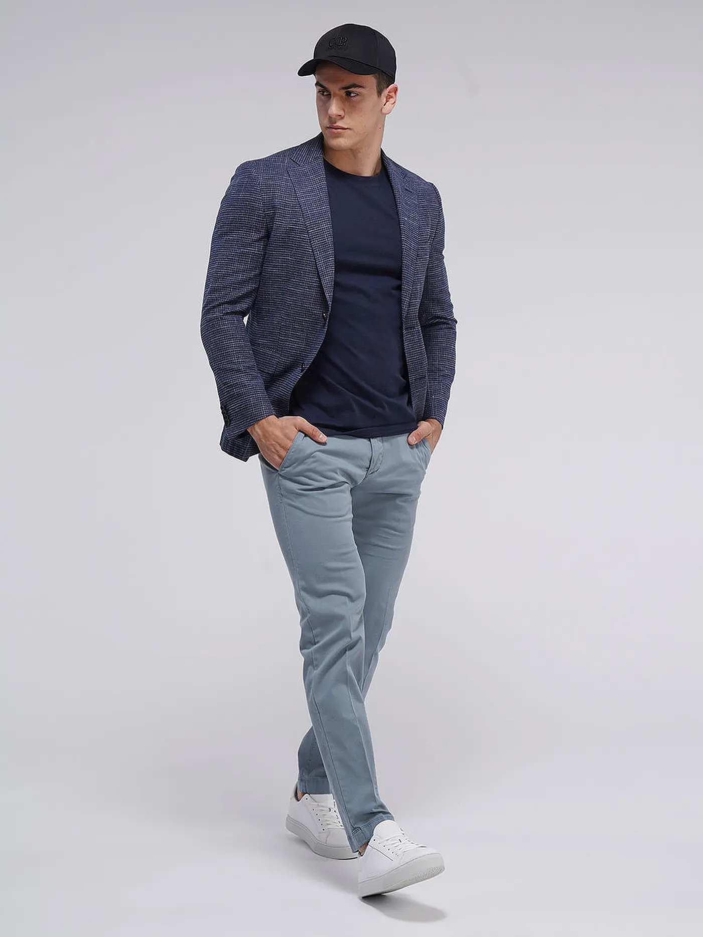 SELECTED | T-Shirt SLHASPEN  | blau