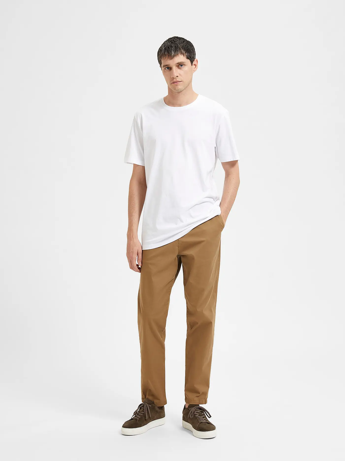 SELECTED | T-Shirt SLHASPEN  | weiss