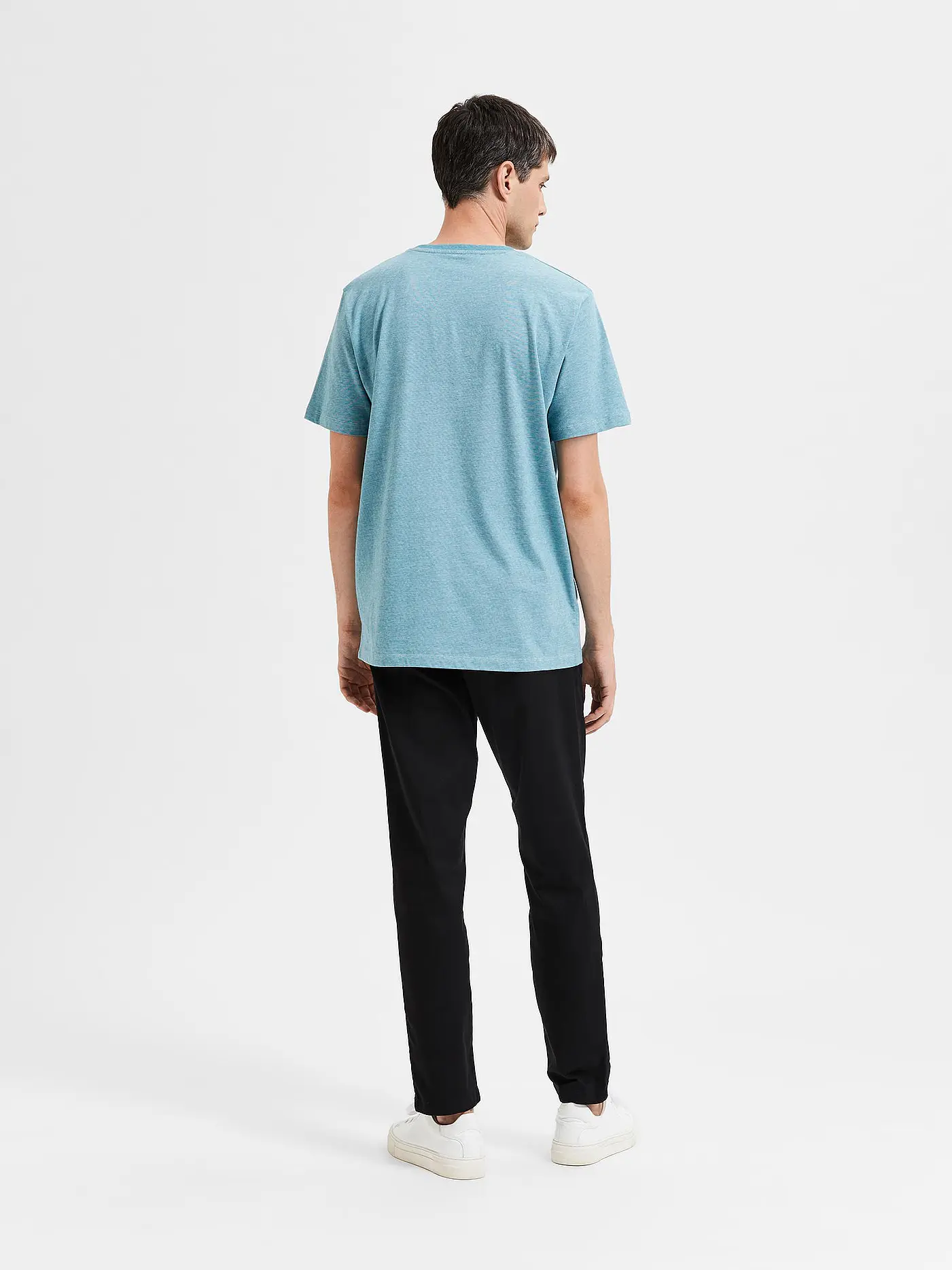 SELECTED | T-Shirt SLHASPEN  | türkis