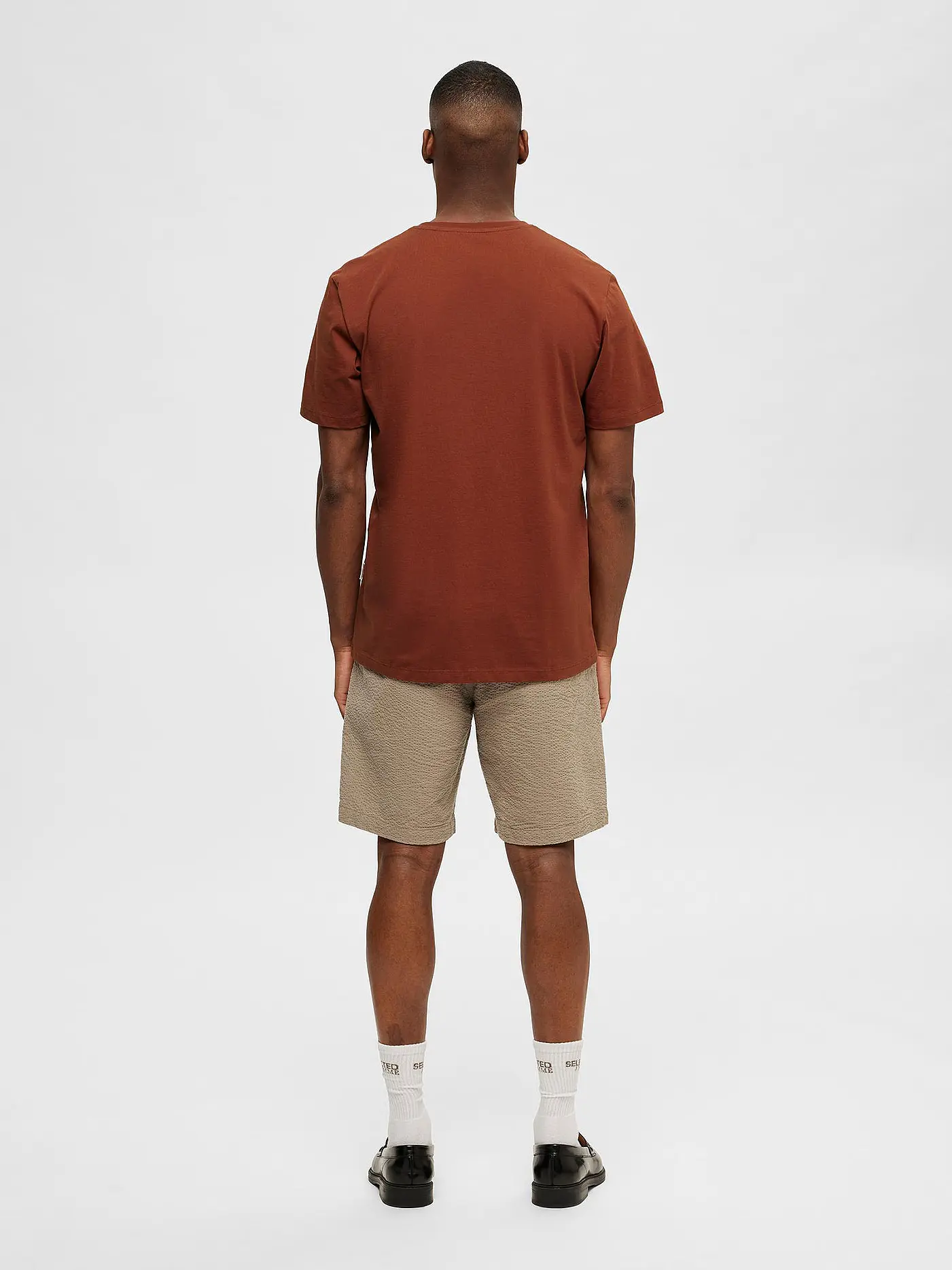 SELECTED | T-Shirt SLHASPEN | braun