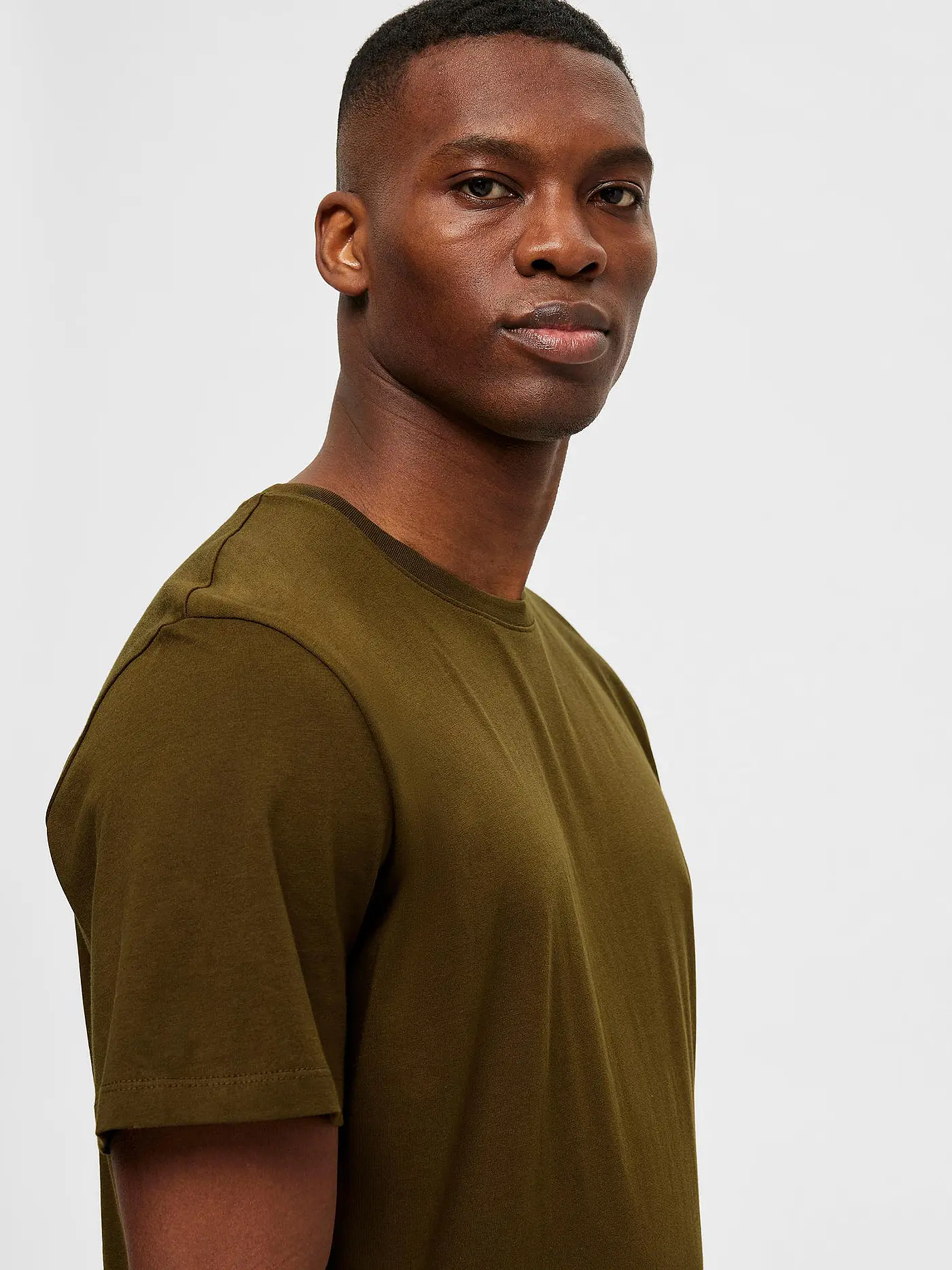 SELECTED | T-Shirt SLHASPEN | olive