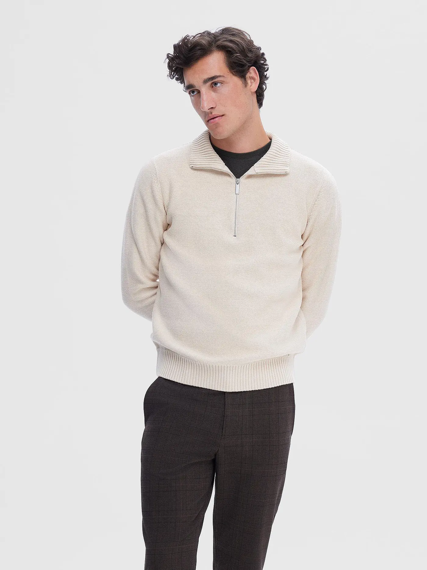 SELECTED | Troyerpullover SLHAXEL | beige