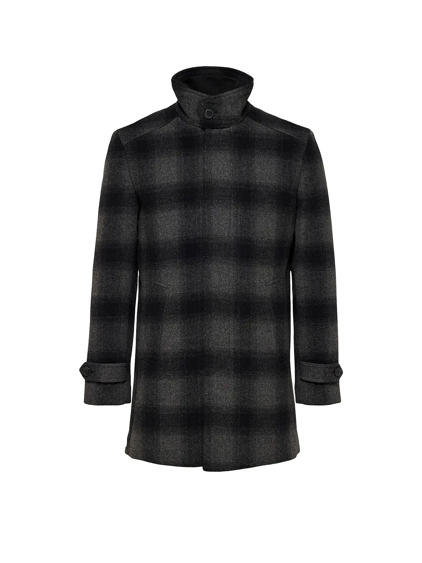 SELECTED | Wollmantel SLH REUBEN | grau