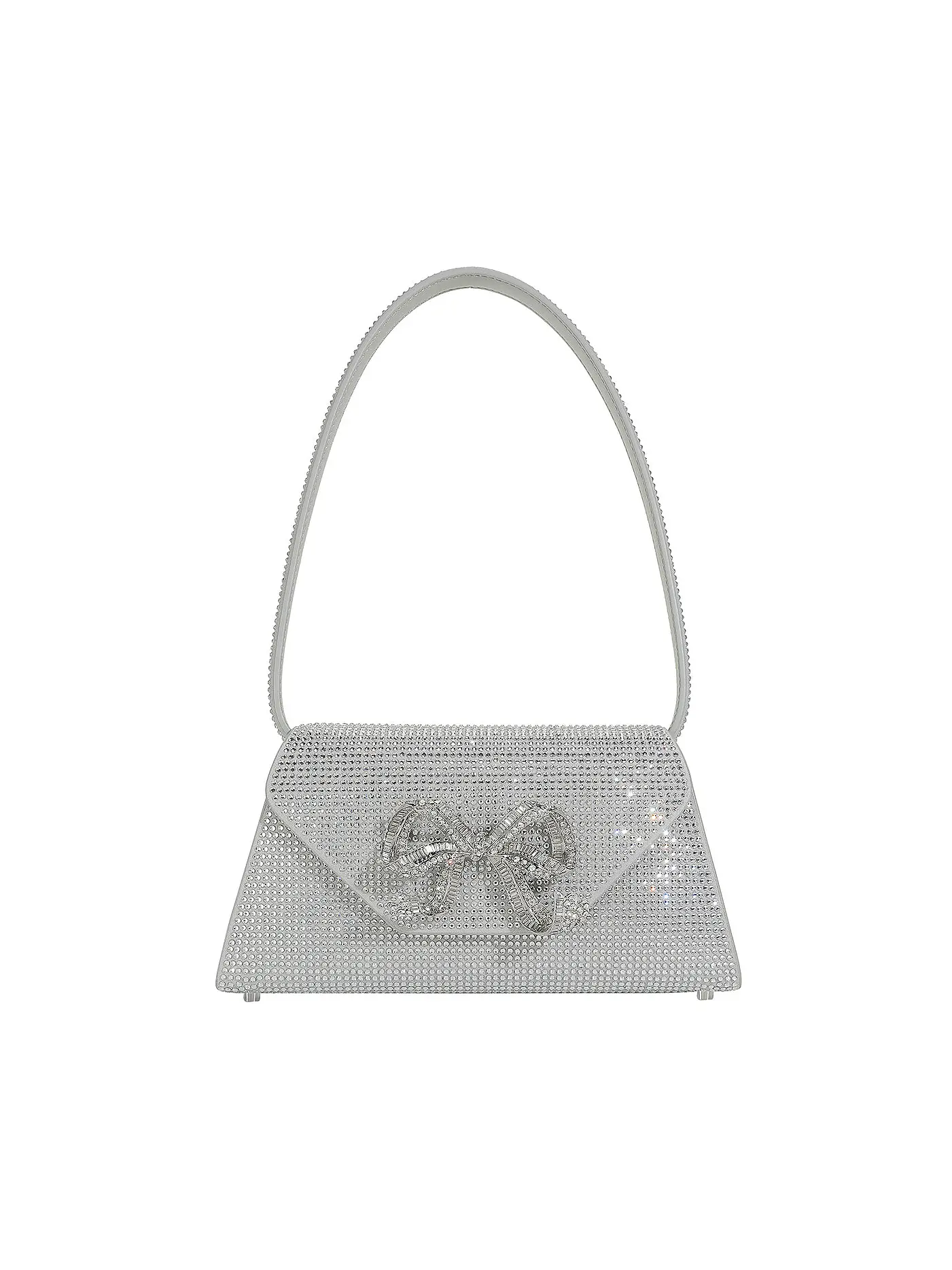 SELF-PORTRAIT | Ledertasche - Mini Bag | silber