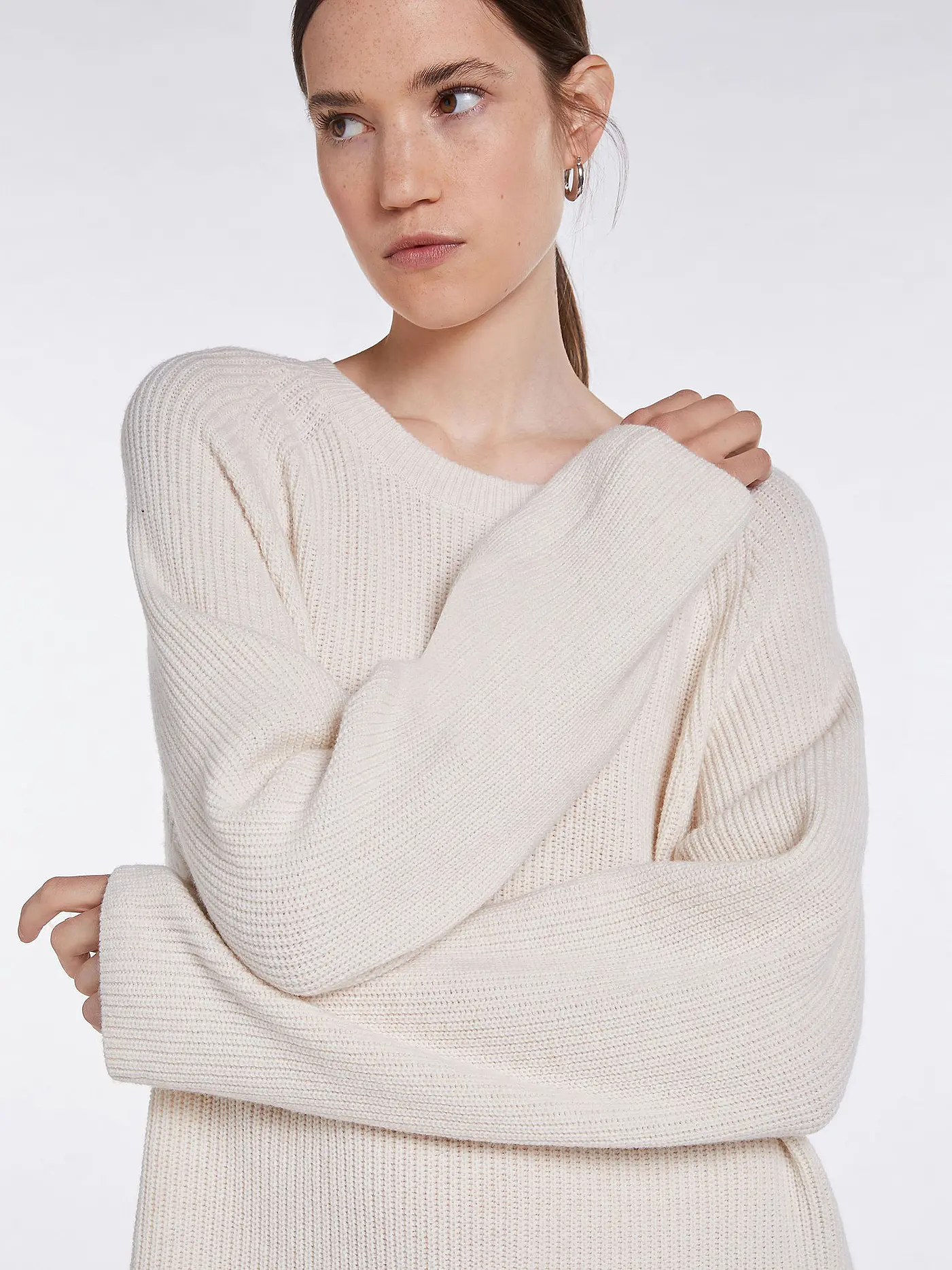 SET | Strickkleid | beige