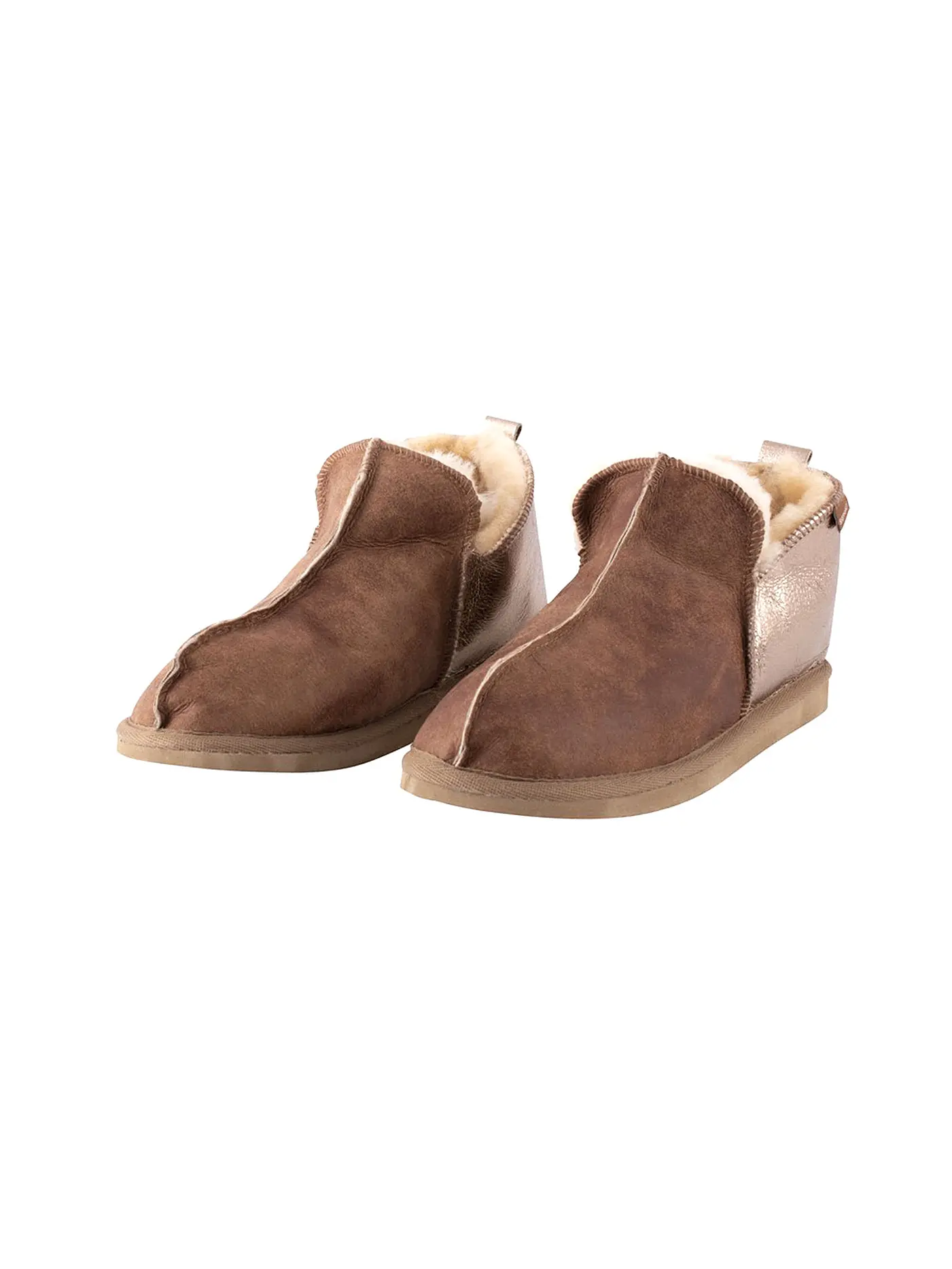 SHEPHERD OF SWEDEN | Hausschuhe - Schaffellpantoffeln Annie | braun