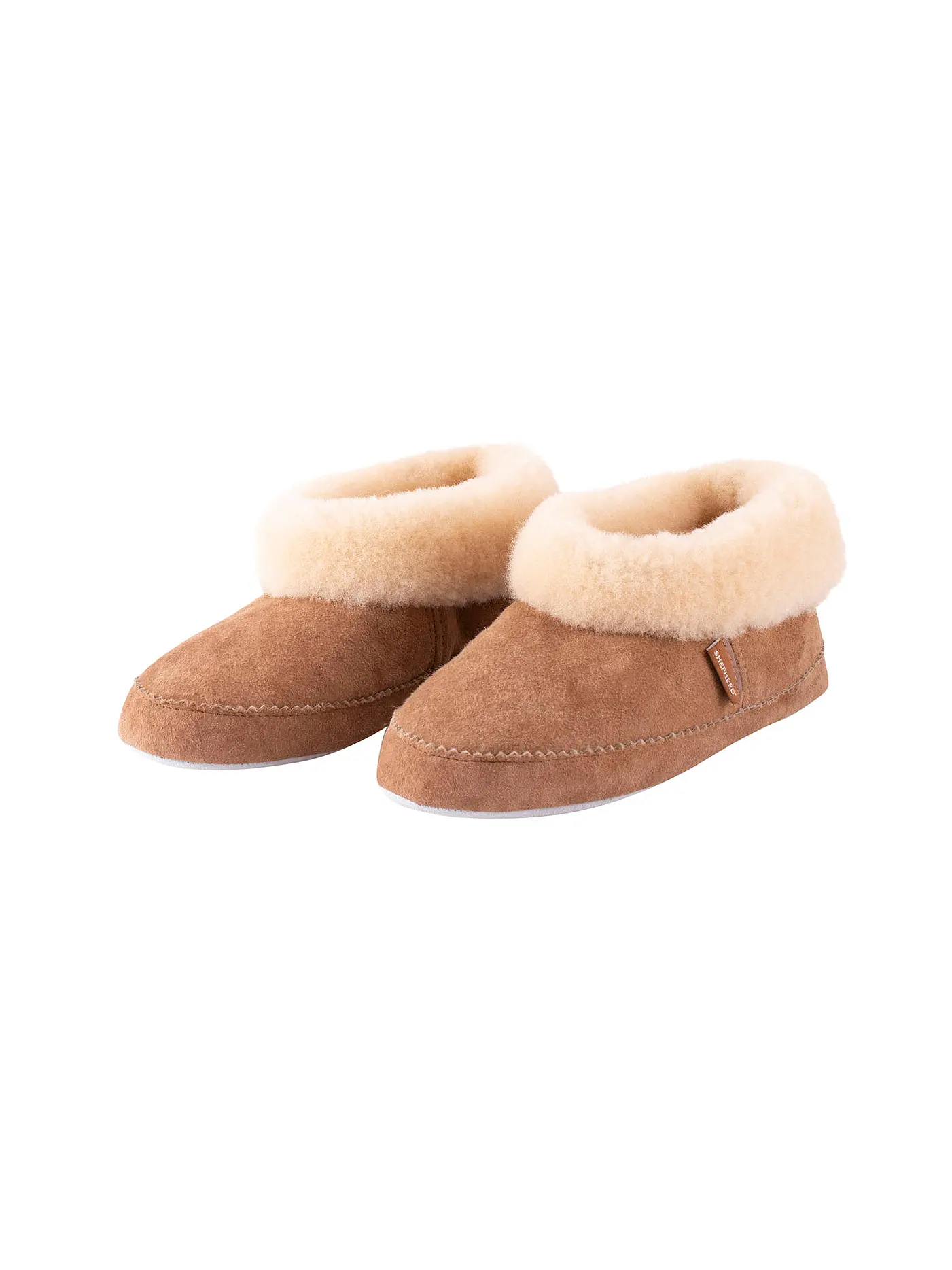 SHEPHERD OF SWEDEN | Hausschuhe - Schaffellpantoffeln Emmy | camel