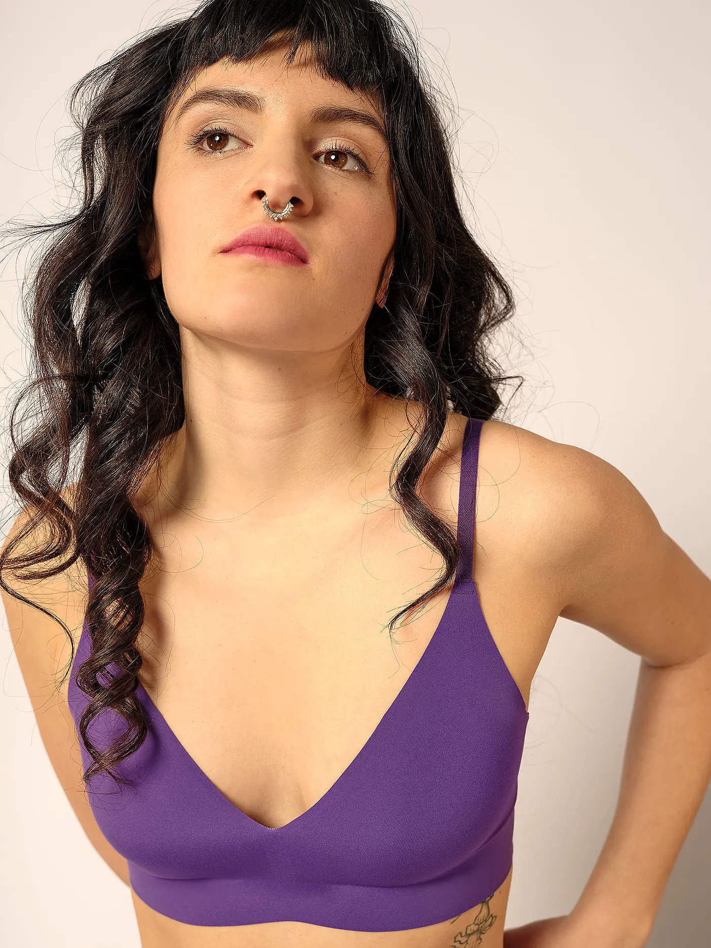 SKINY | BH gefüttert MICRO ESSENTIALS amethyst | lila