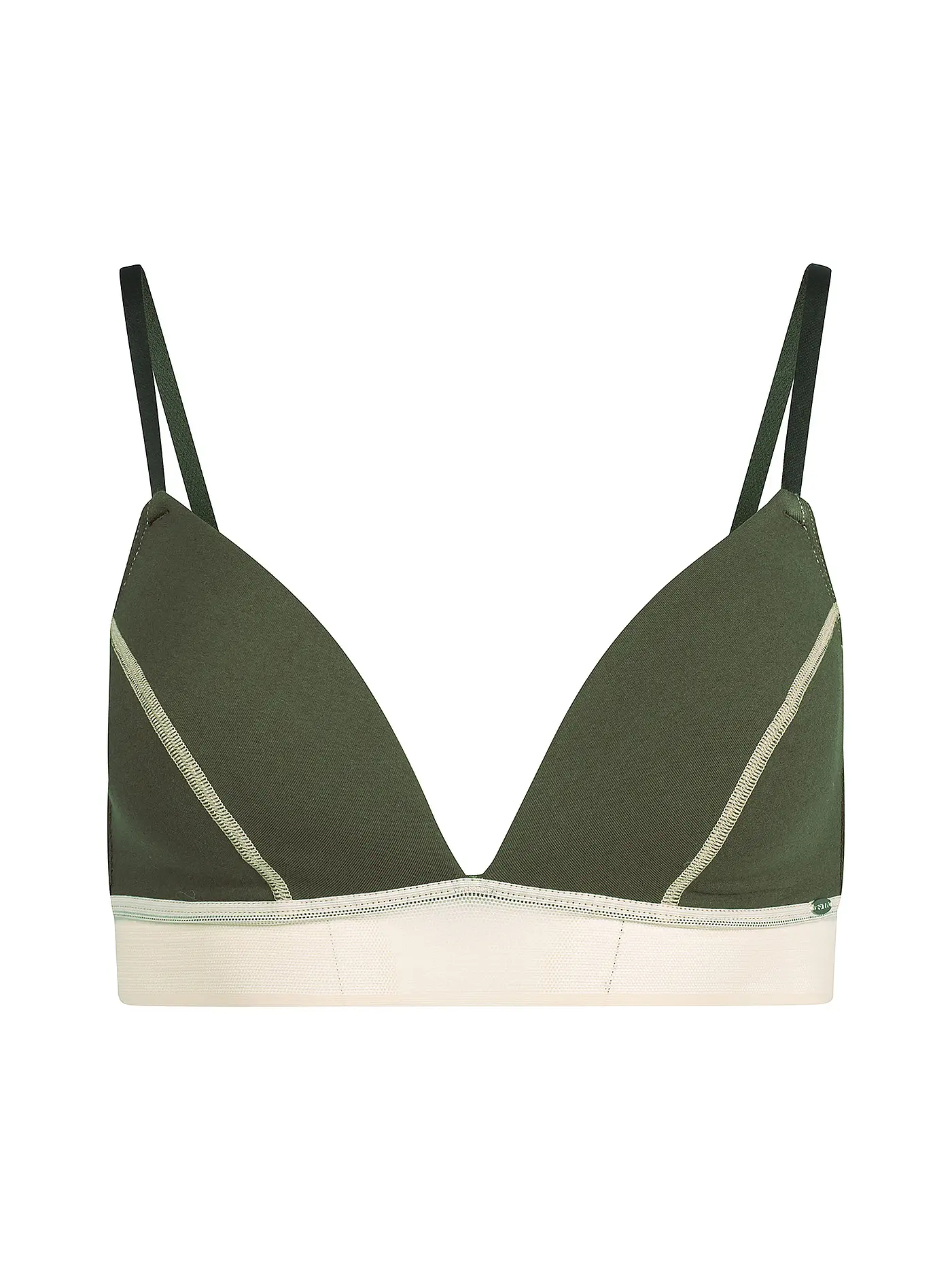 SKINY | BH gepaddet EVERY DAY IN COTTON rosin green | dunkelgrün