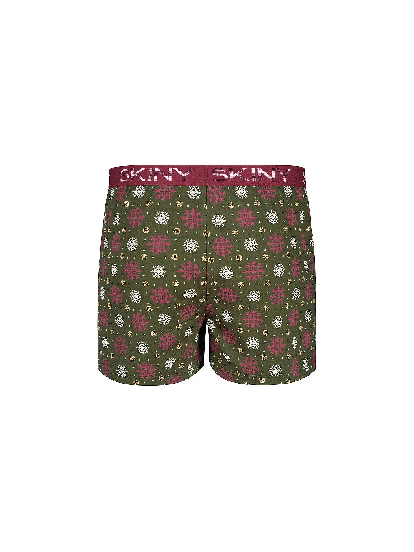 SKINY | Boxershort rosemary snowflakes | olive