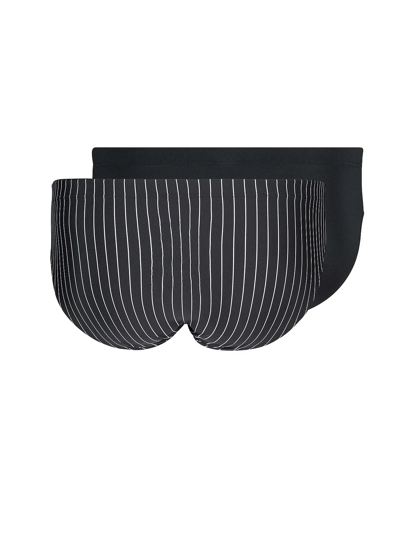 SKINY | Brasil-Slip 2er Pkg. "Power Line" (Blackstripe Selection) | schwarz