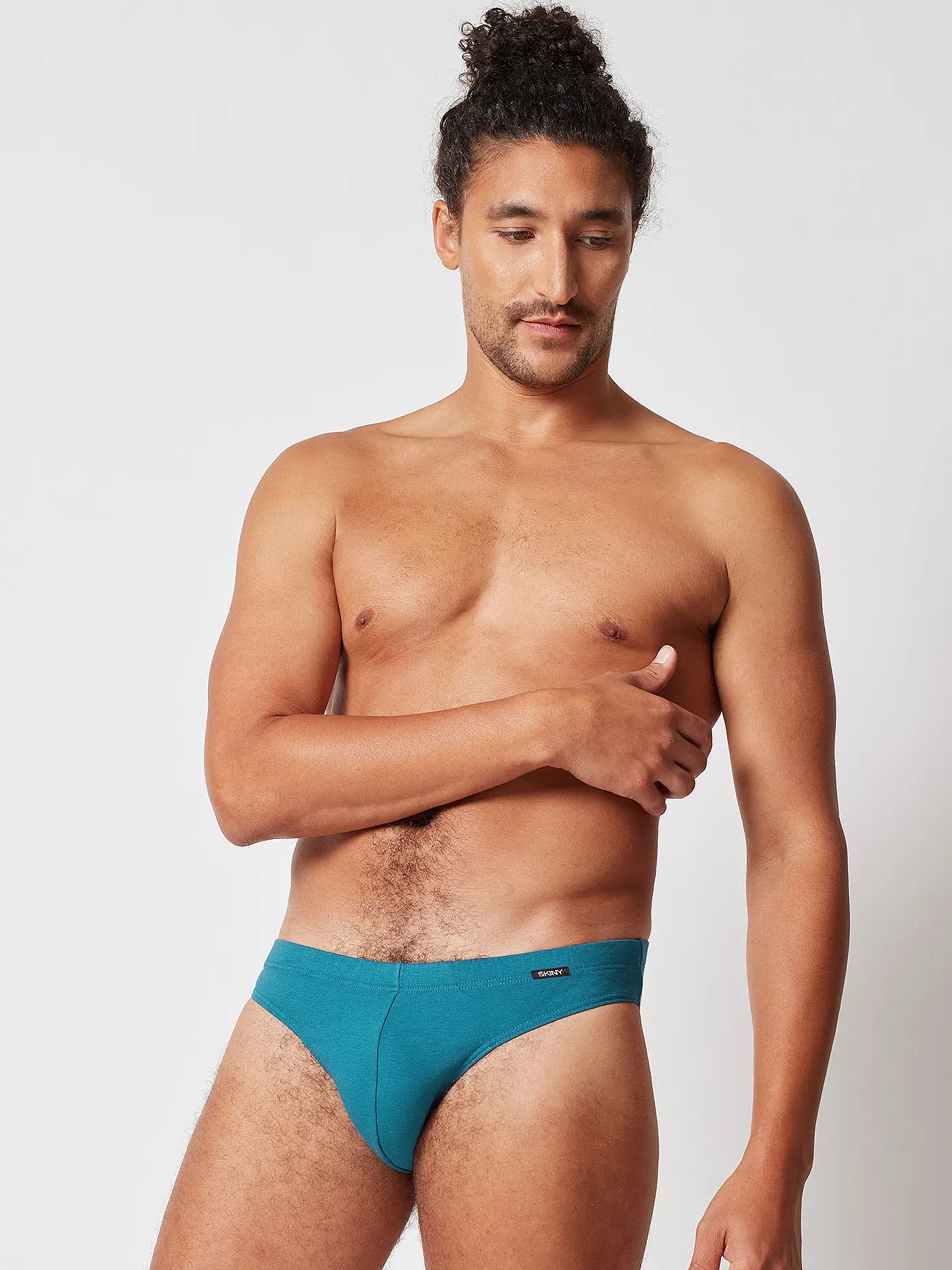 SKINY | Herren Slip 2-er Pkg. bluecoral strip | blau