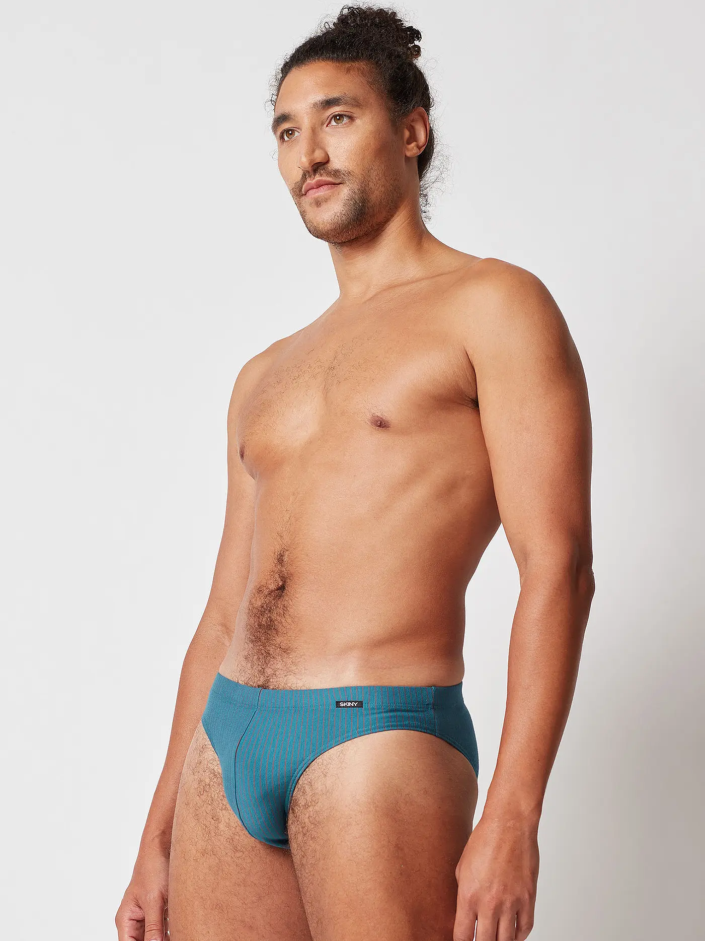SKINY | Herren Slip 2-er Pkg. bluecoral strip | blau