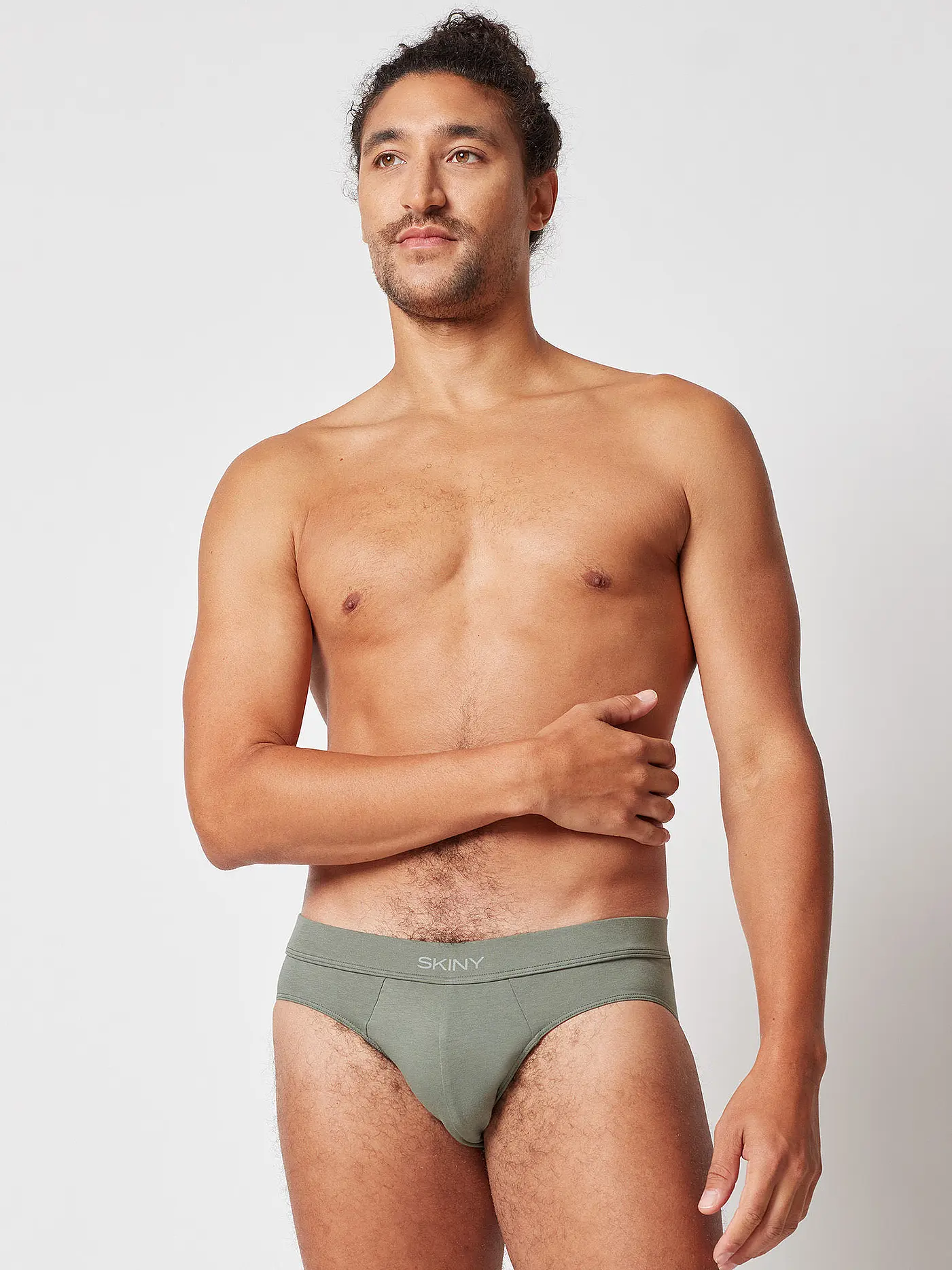 SKINY | Herren Slip agave green | grün