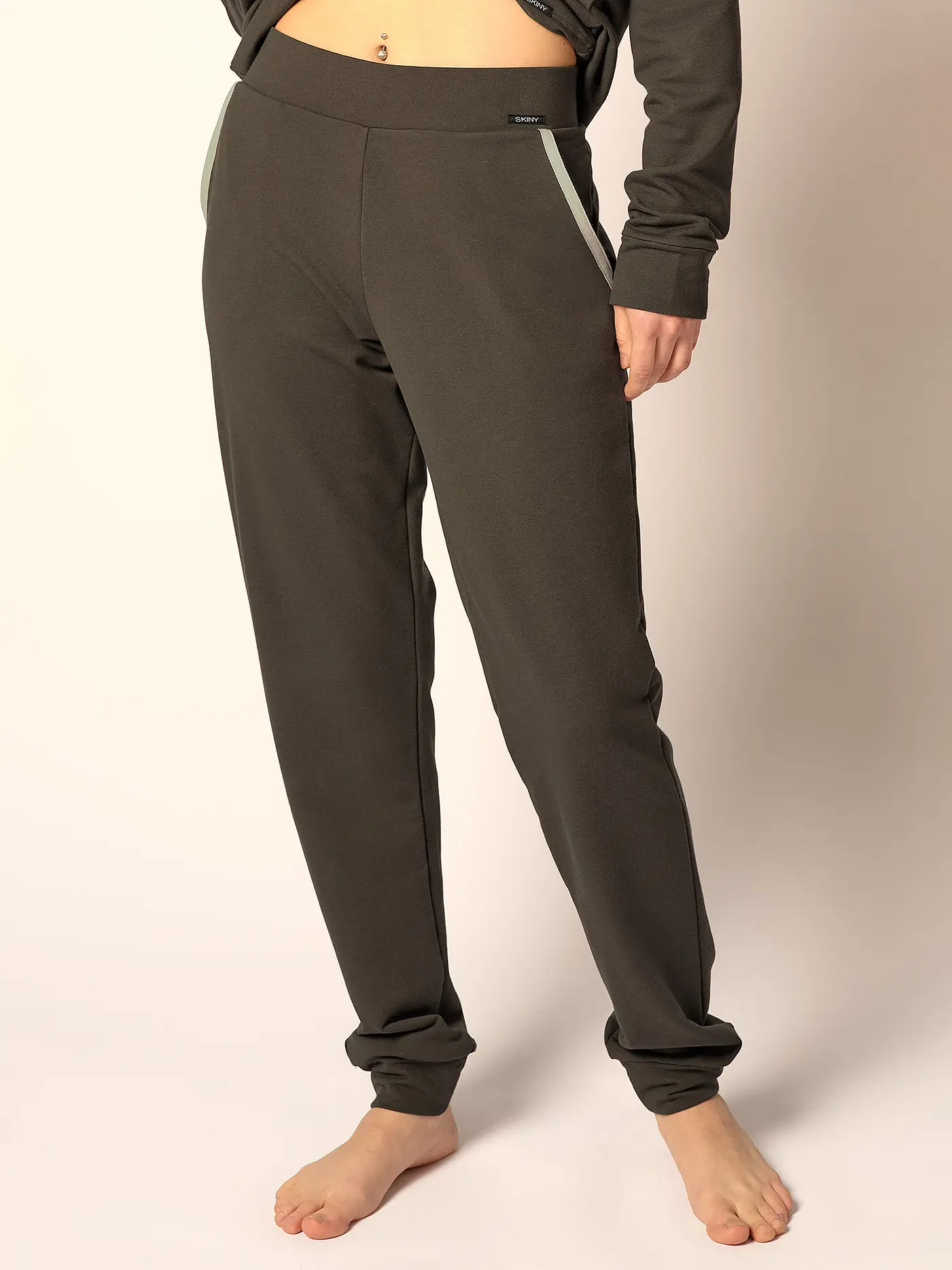 SKINY | Loungewear Jogginghose | olive