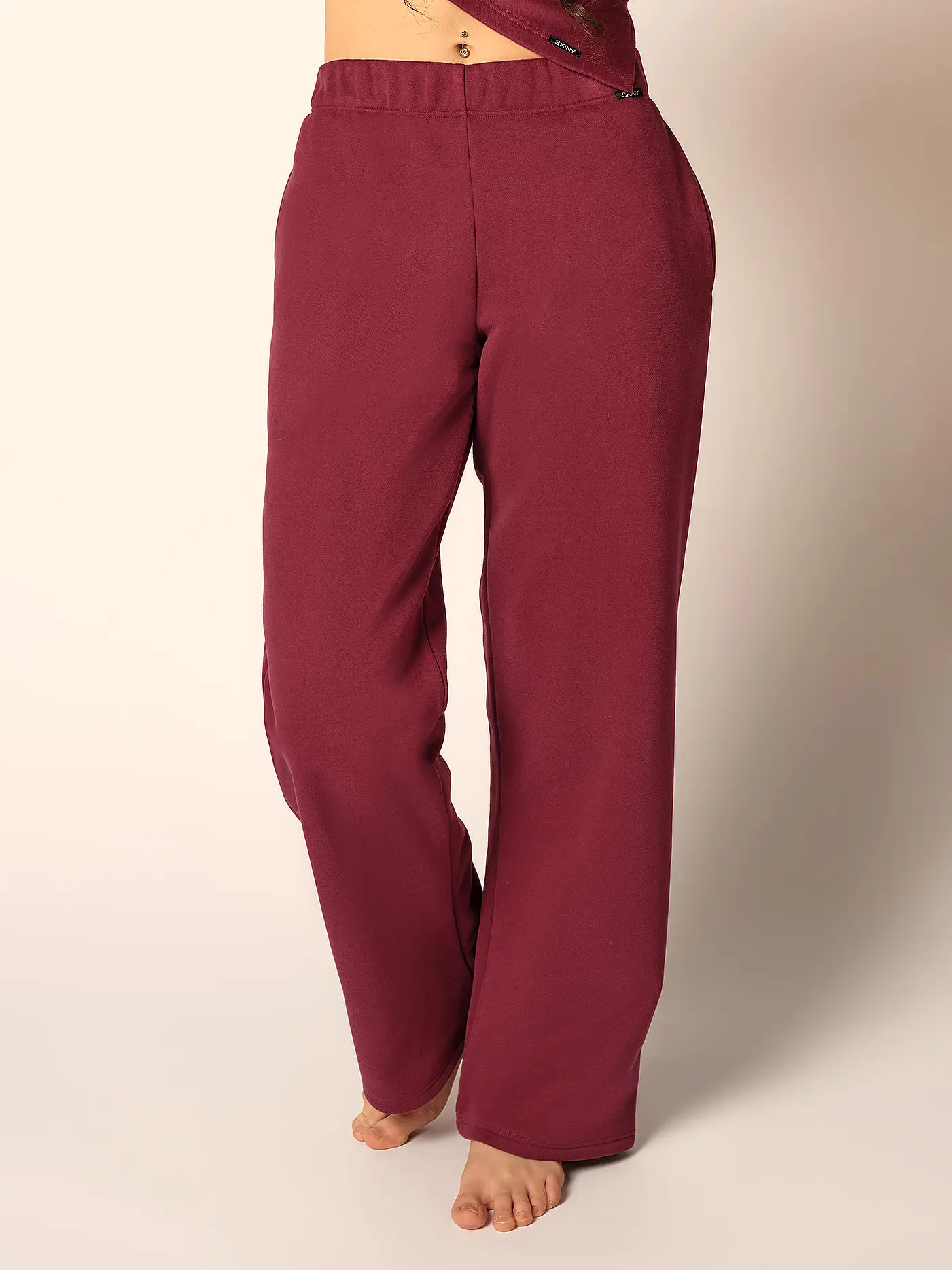 SKINY | Loungewear Jogginghose | dunkelrot