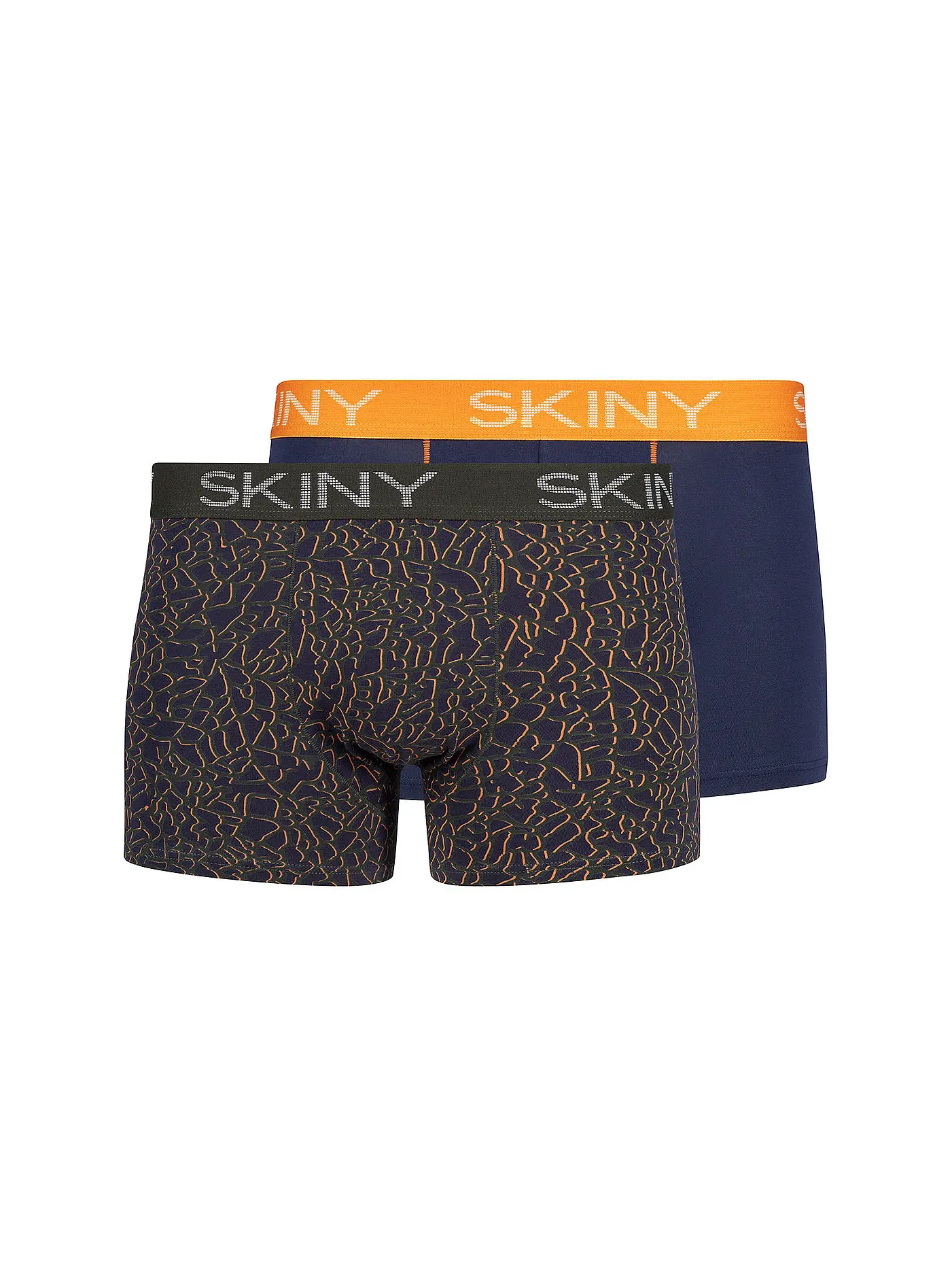 SKINY | Pant 2-er Pkg blue leaves | dunkelblau