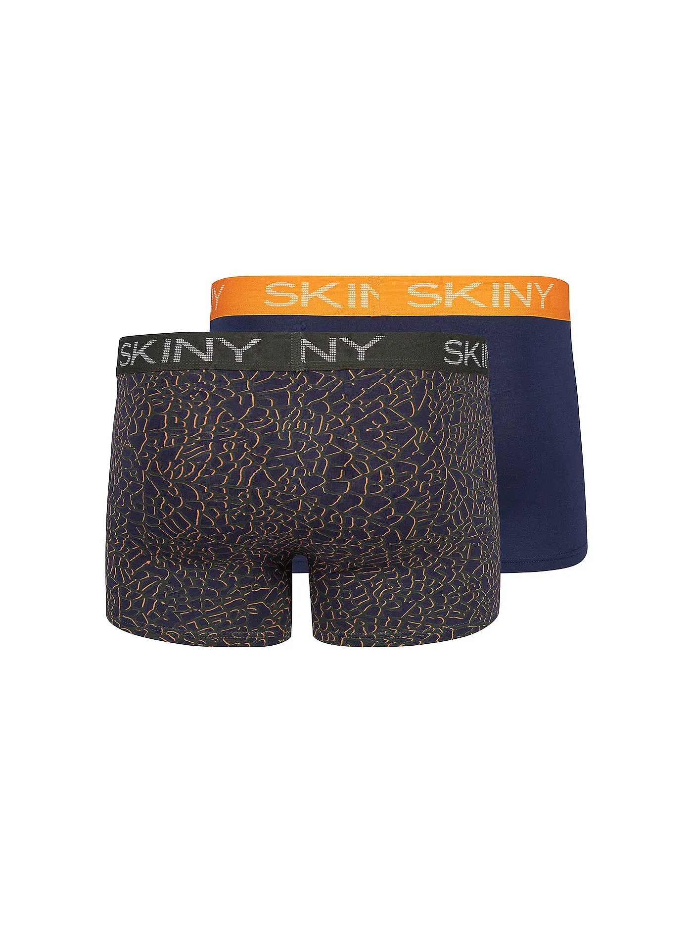 SKINY | Pant 2-er Pkg blue leaves | dunkelblau