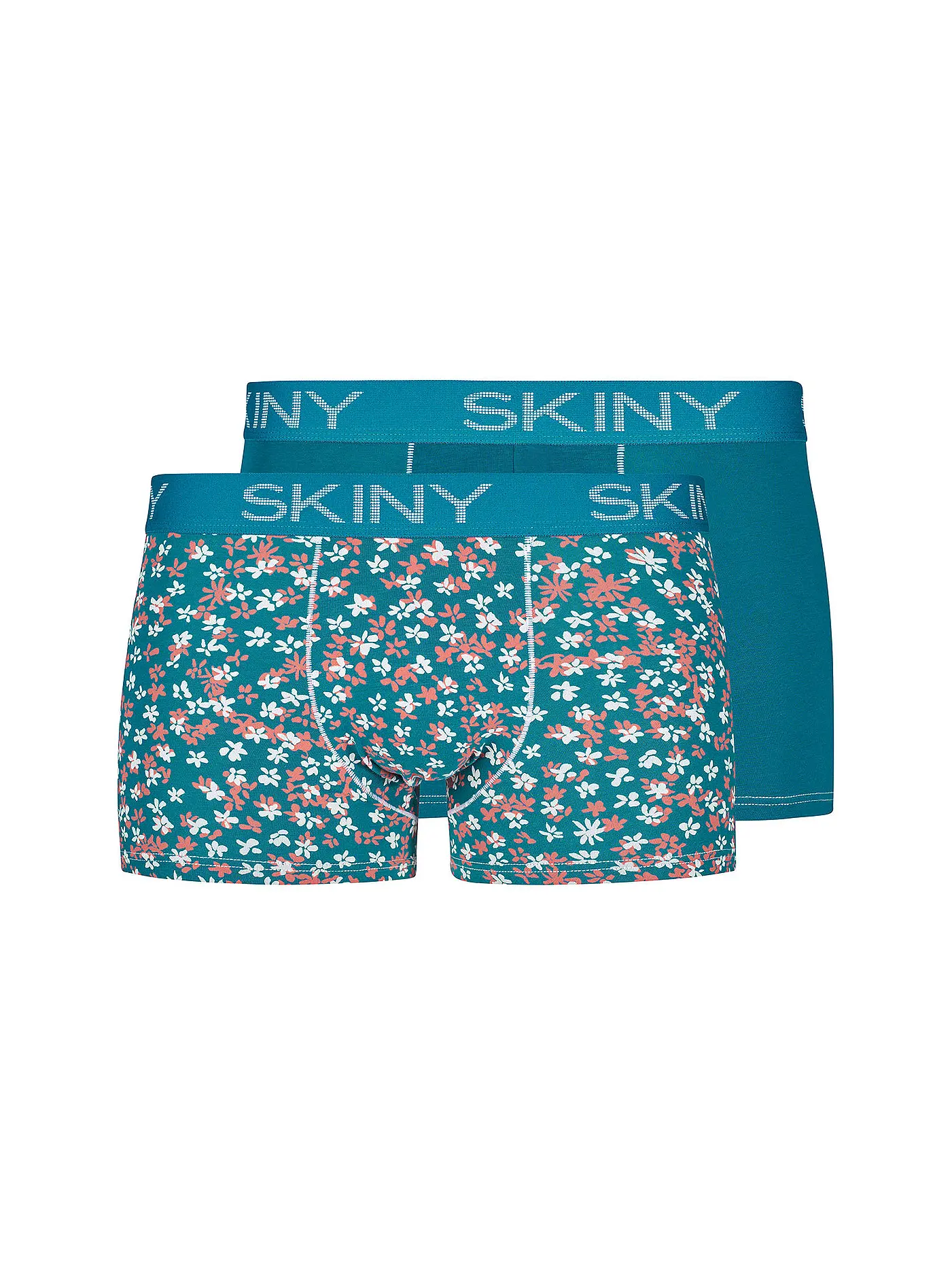SKINY | Pant 2-er Pkg. bluecoral flowe | blau