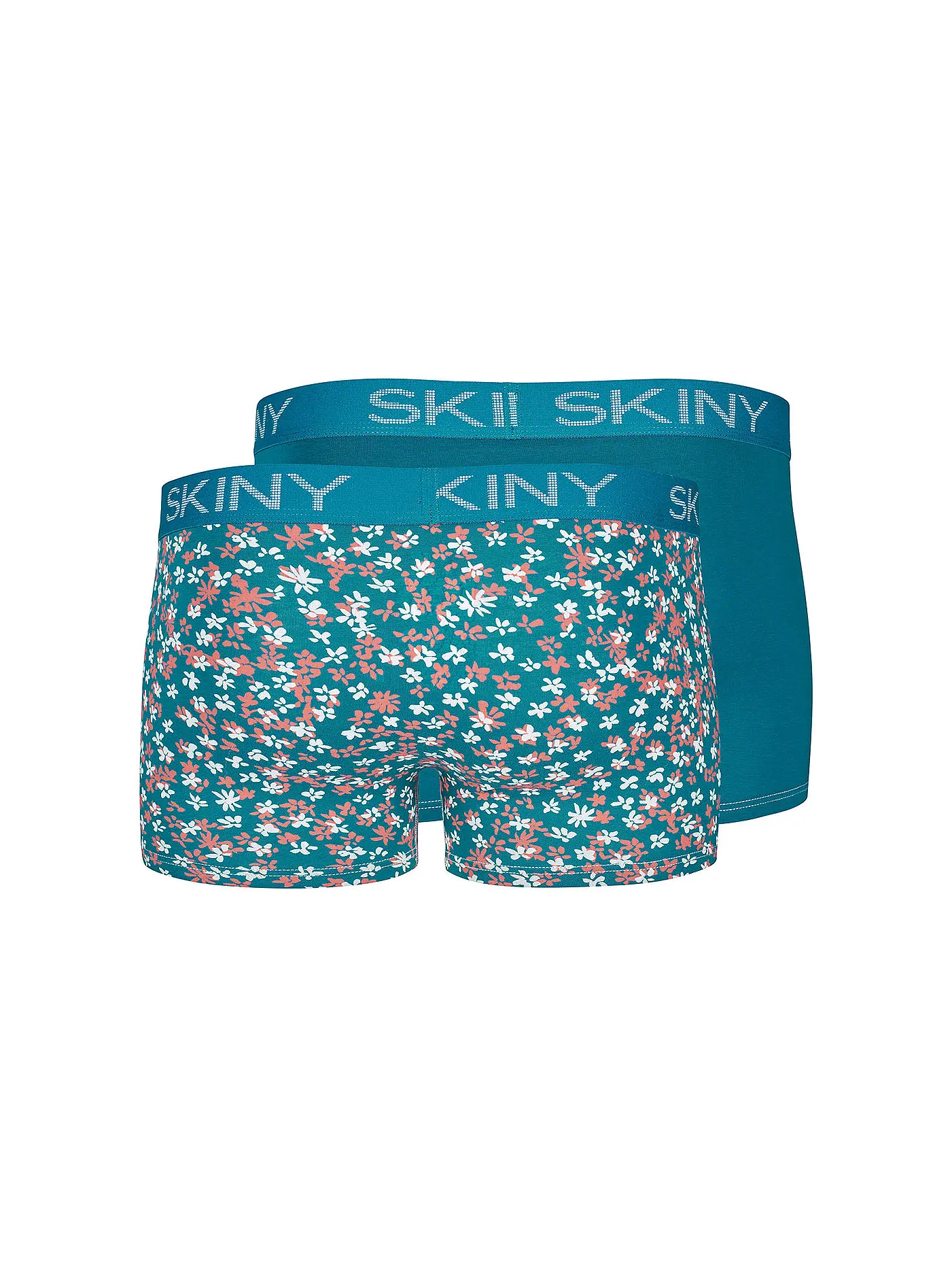 SKINY | Pant 2-er Pkg. bluecoral flowe | blau