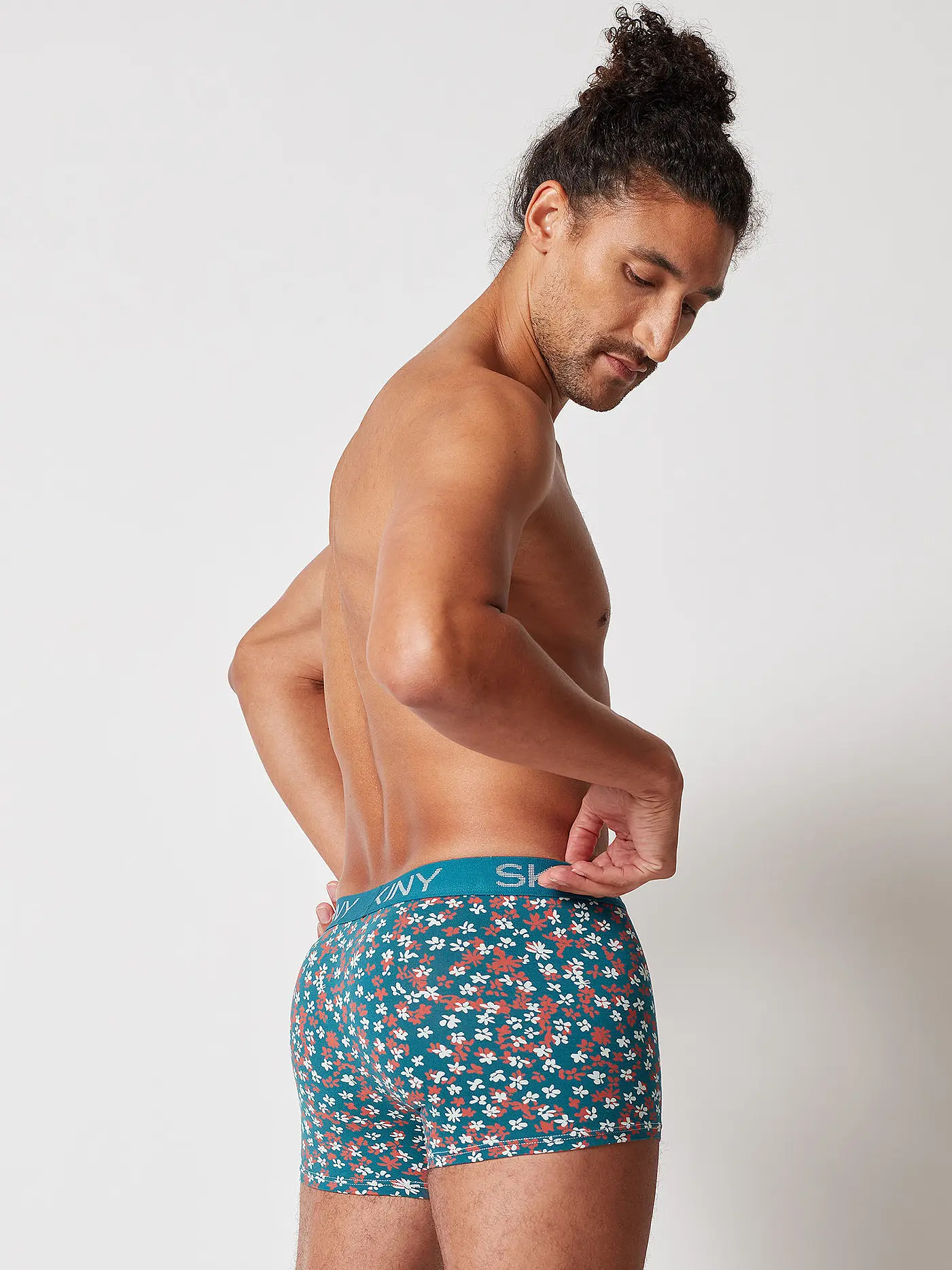 SKINY | Pant 2-er Pkg. bluecoral flowe | blau