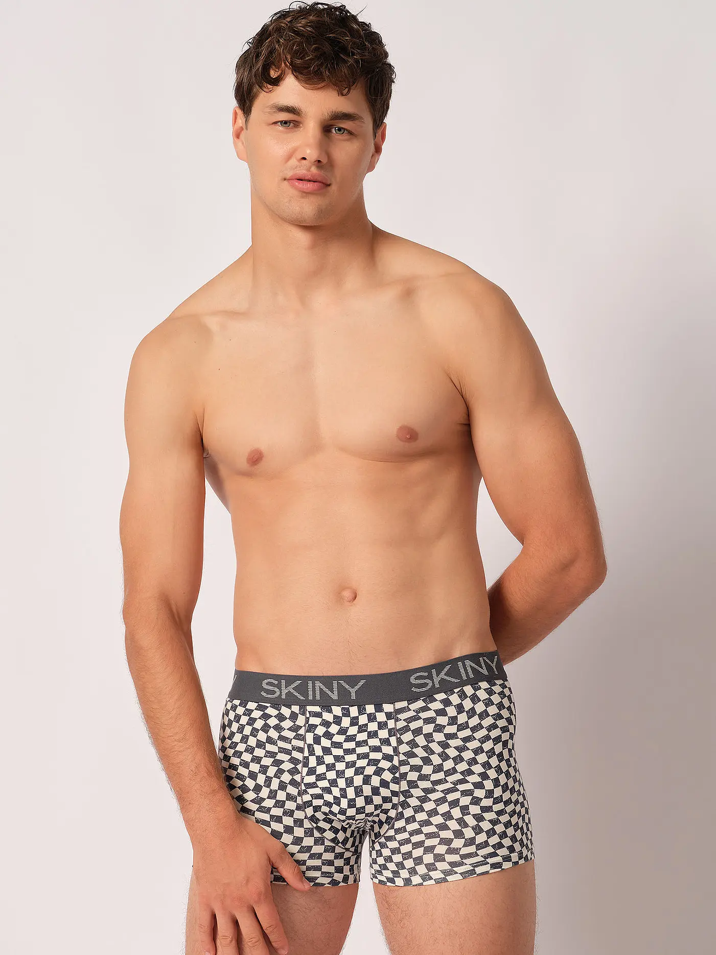 SKINY | Pants 2-er Pkg ombreblue check selection | grau