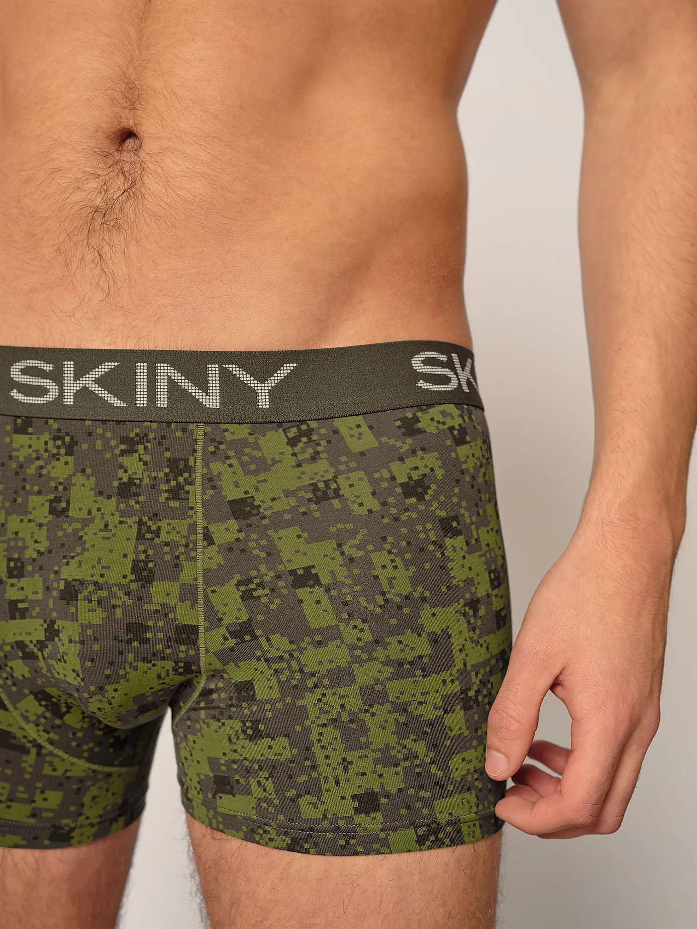 SKINY | Pants 2er Pkg. bayleaf check selection | grün
