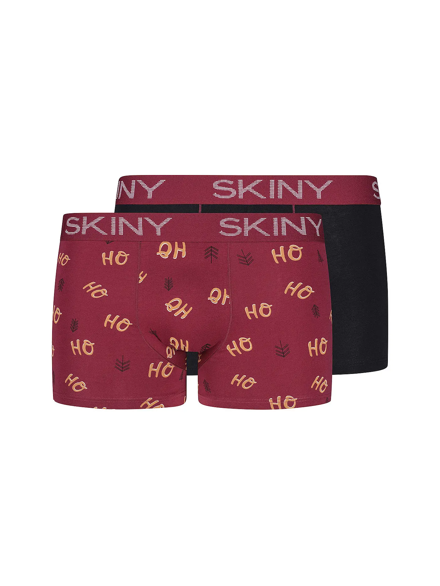 SKINY | Pant 2-er Pkg. coconut graphic | dunkelrot