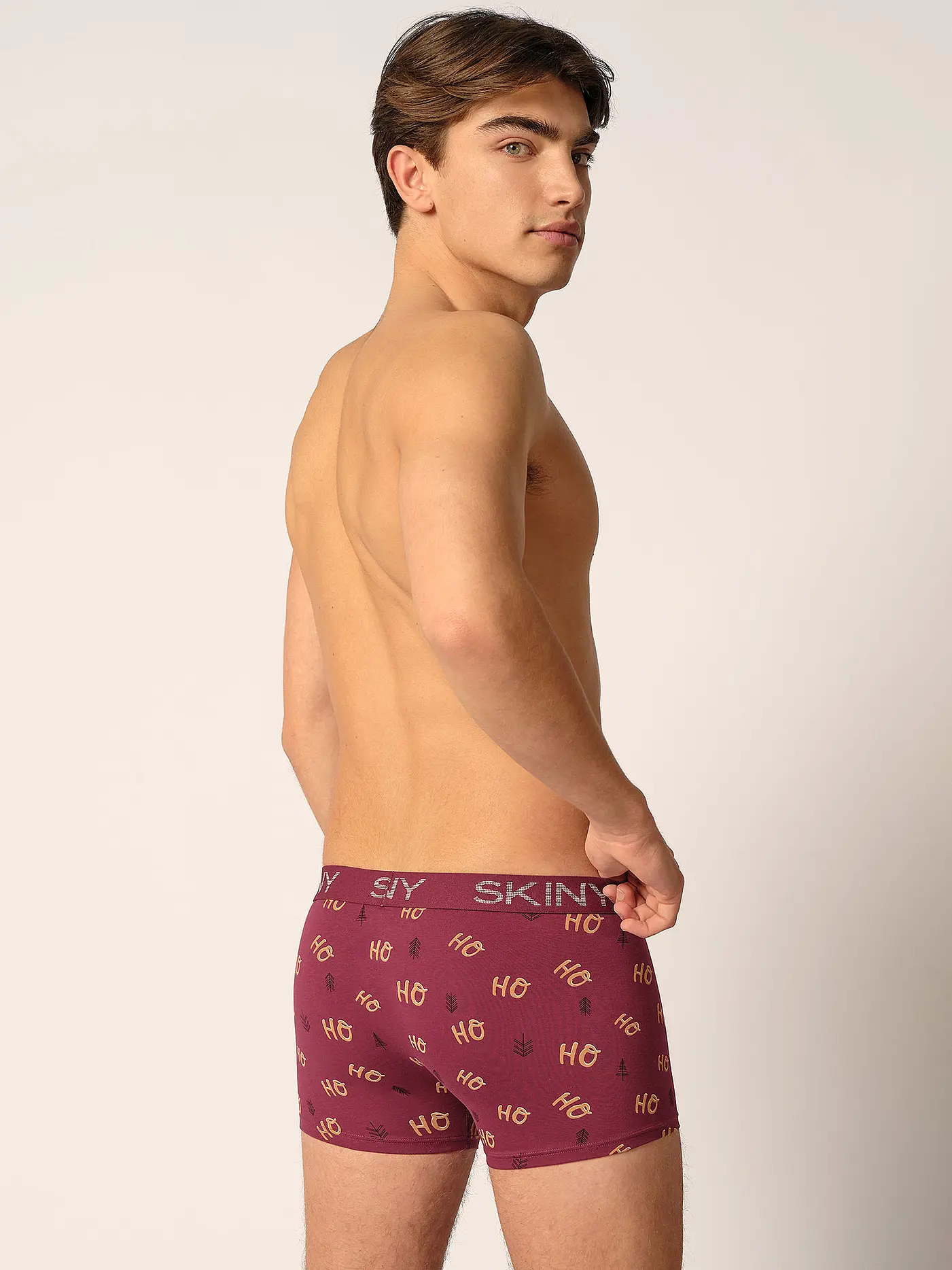 SKINY | Pants 2er Pkg. garnet christmas selection | dunkelrot