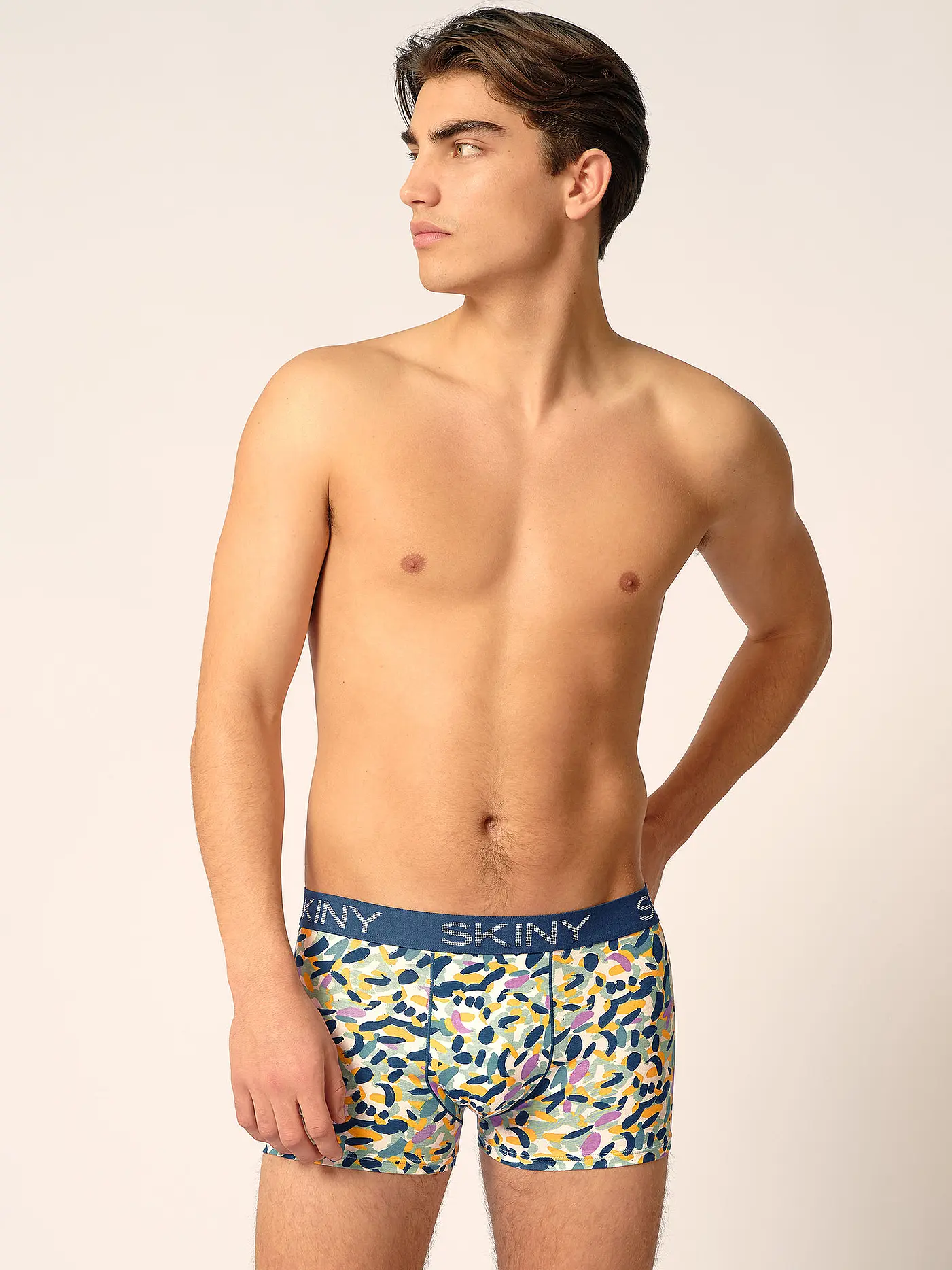 SKINY | Pants 2er Pkg. ivory spots selection | creme