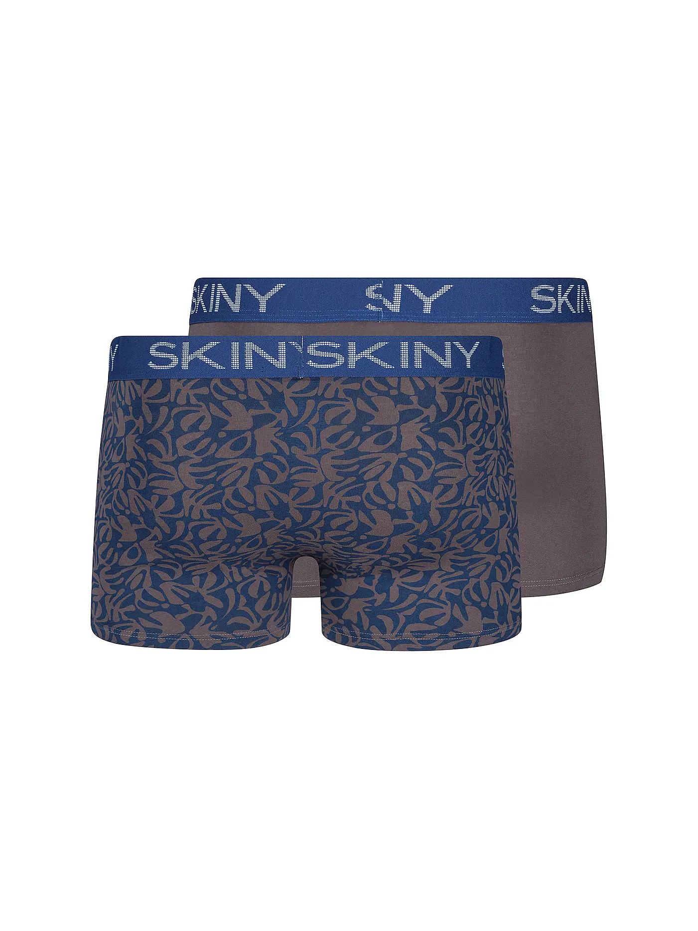SKINY | Pants 2er Pkg. peacock flowers selection | braun