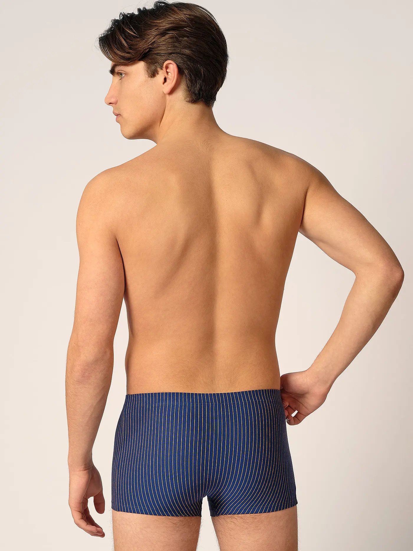 SKINY | Pants 2er Pkg. peacock stripes selection | braun