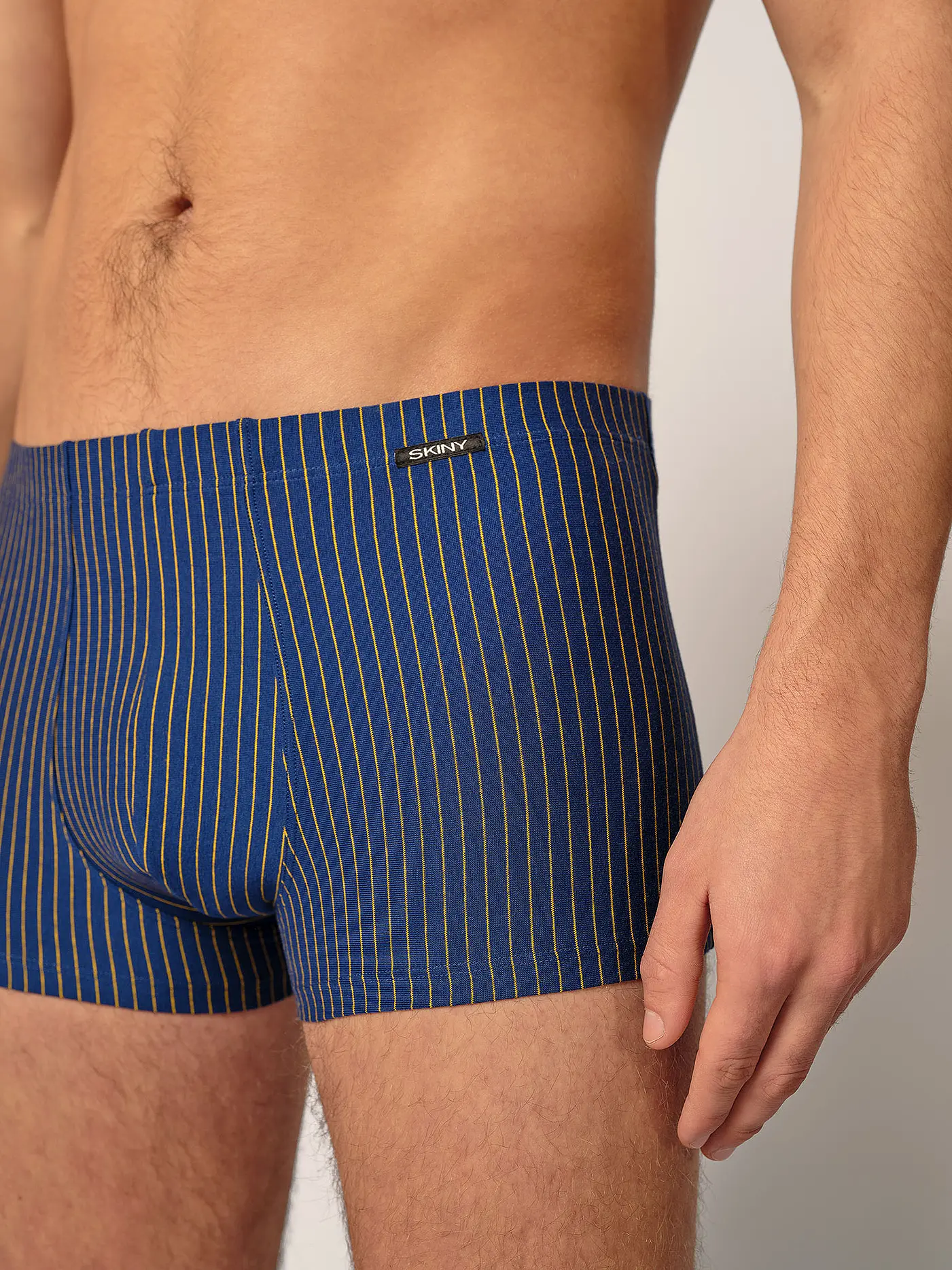 SKINY | Pants 2er Pkg. peacock stripes selection | braun