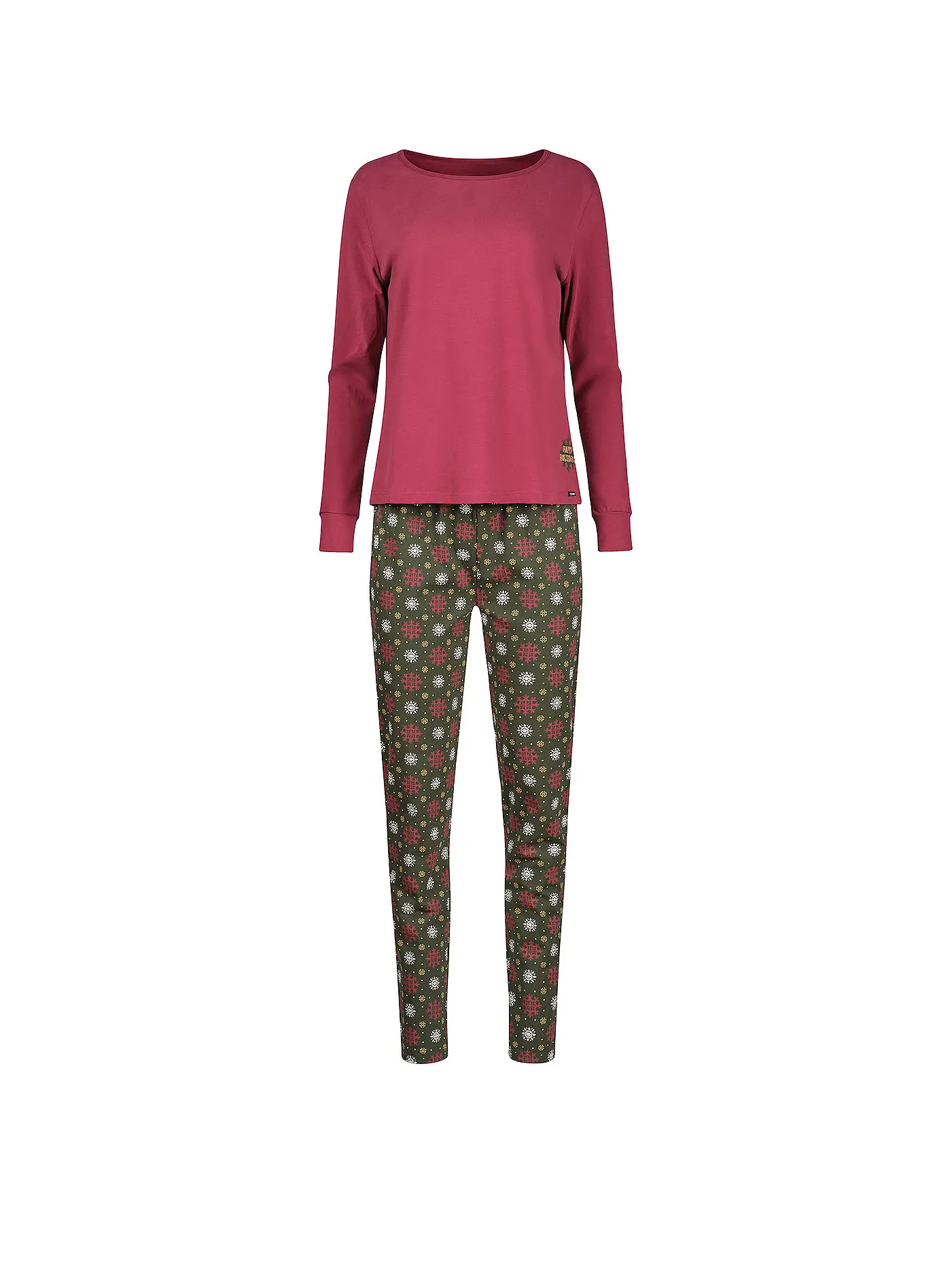 SKINY | Pyjama Set | dunkelrot