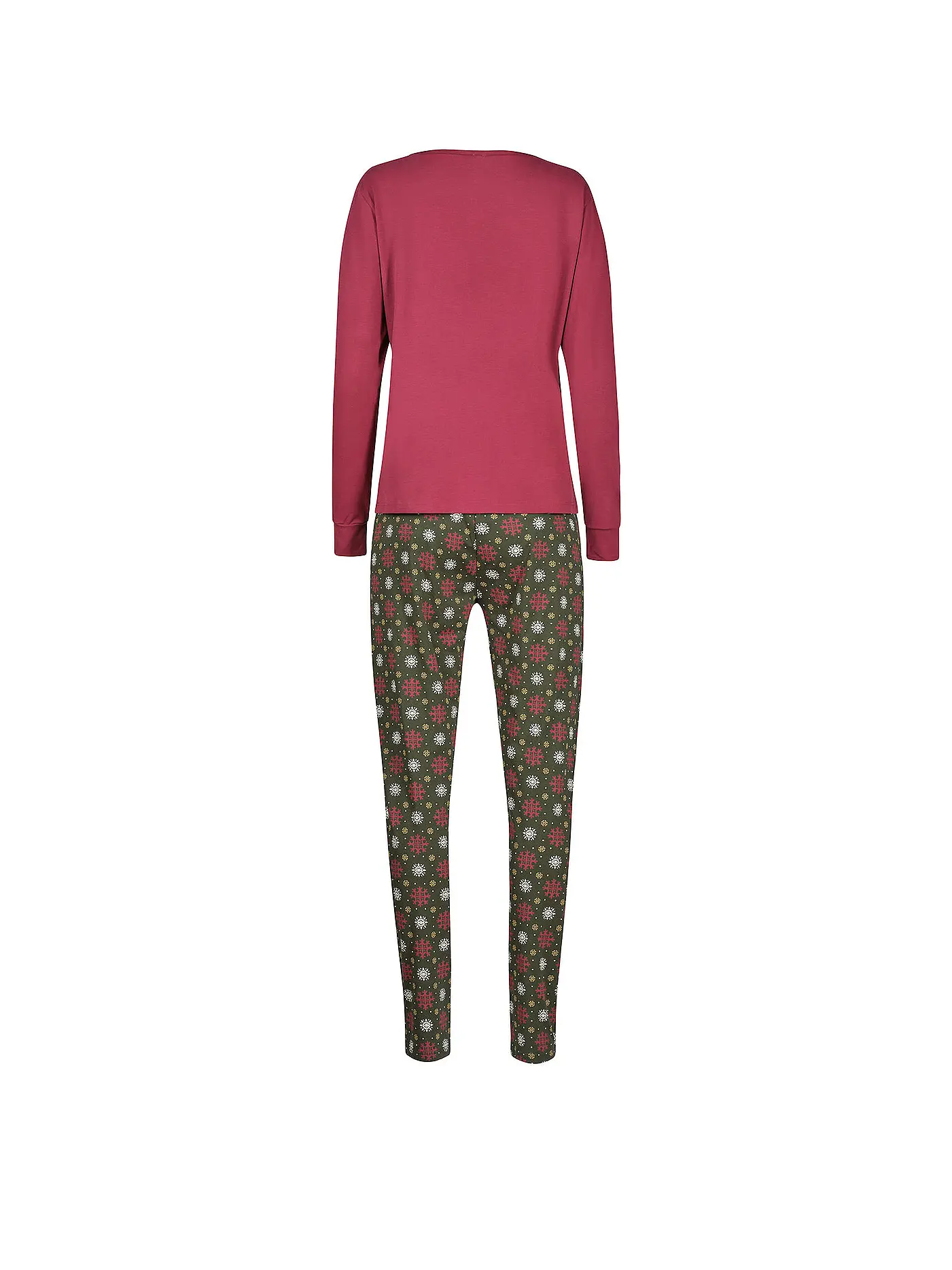 SKINY | Pyjama Set | dunkelrot