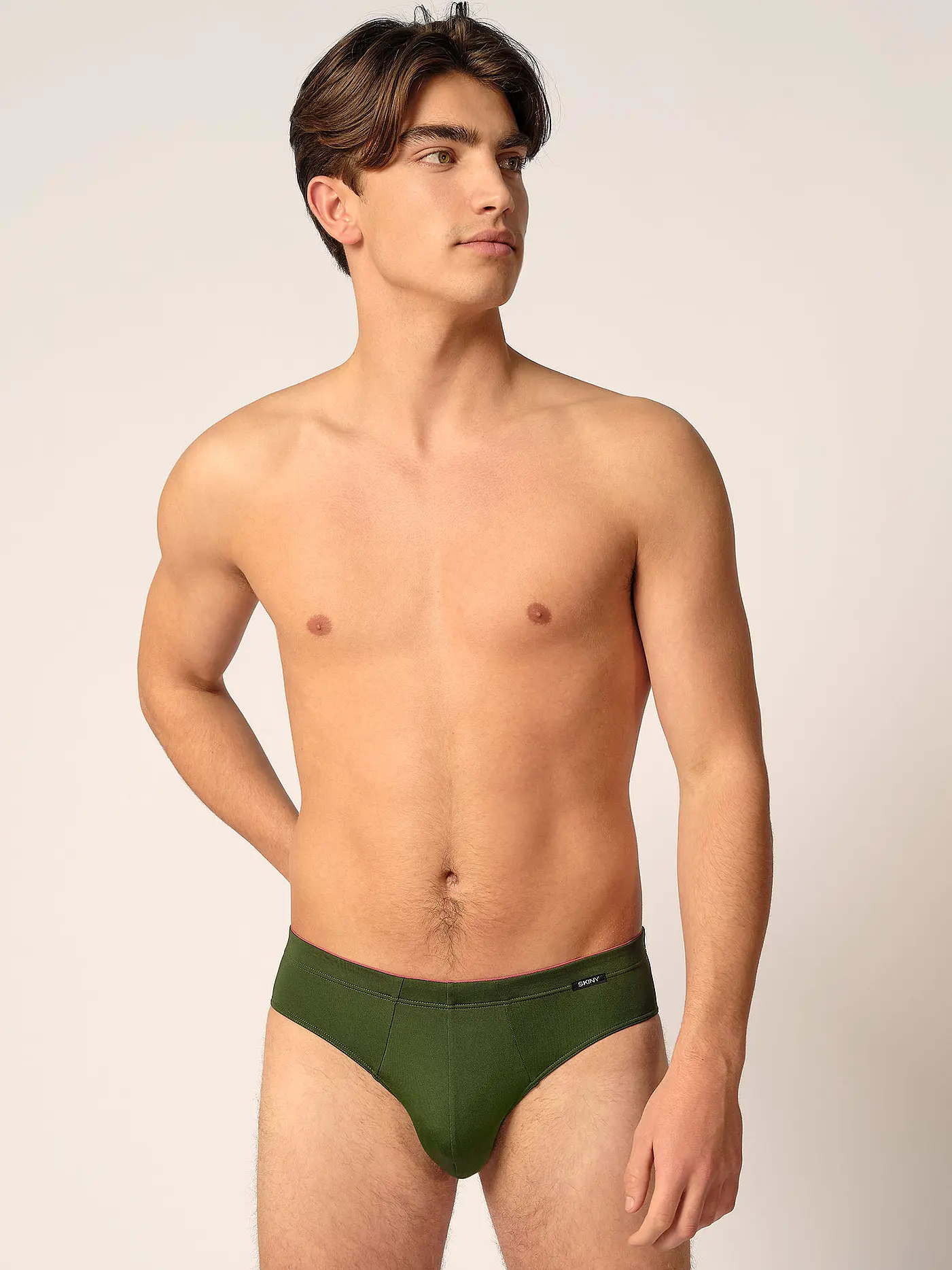 SKINY | Slip 2er Pkg. rosemary stripes selection | olive